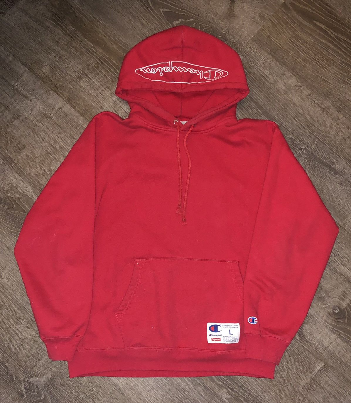 Supreme champion outline shop hooded