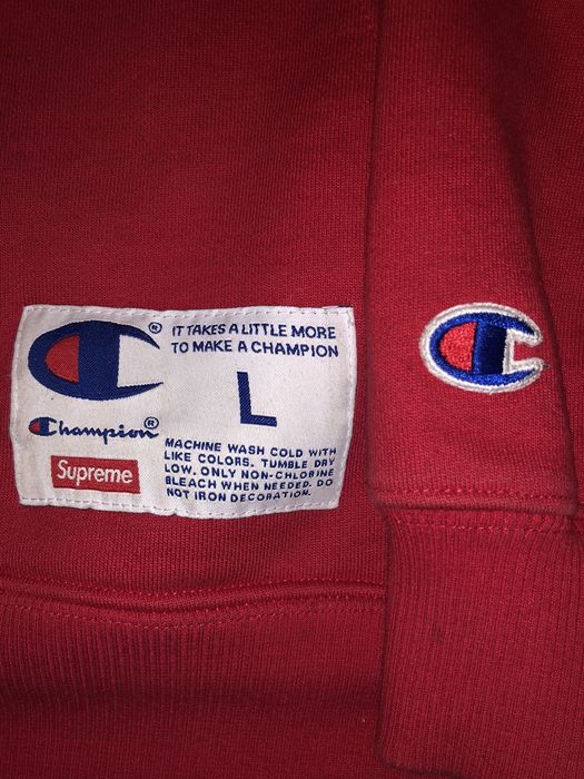 Supreme champion outline outlet hoodie ss19