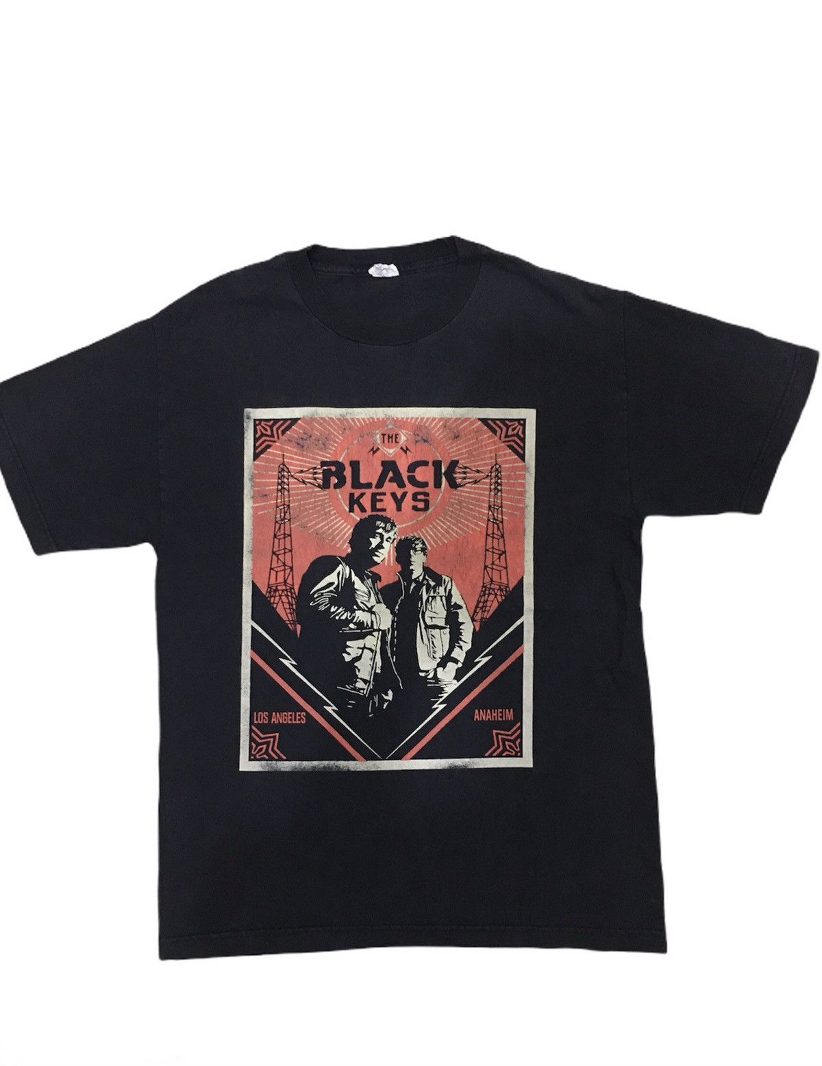 Vintage The Black keys rock band tees, image size:1200x1556