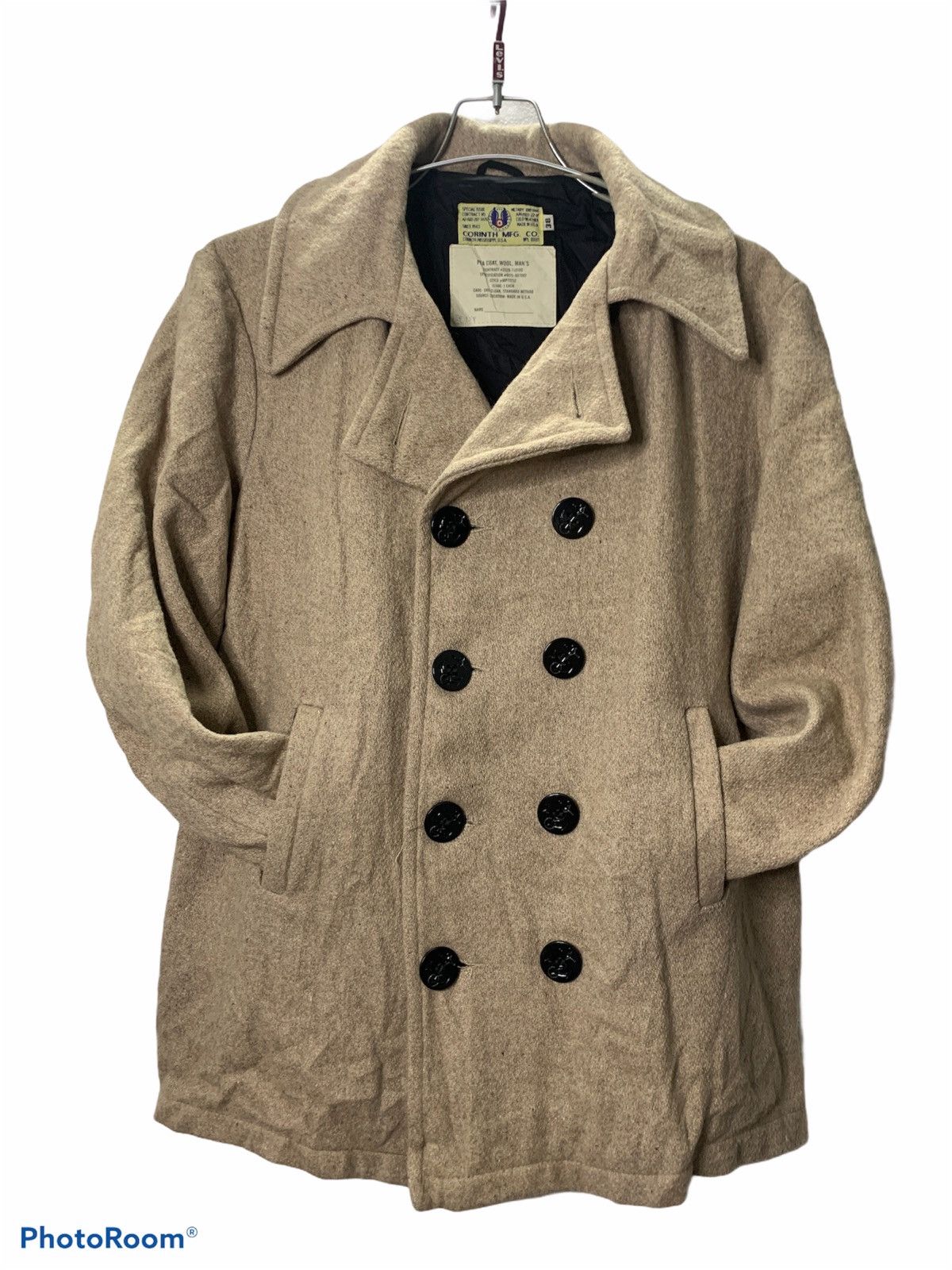 Rare!!! Vintage Military Uniform Cold Weather Pea Coat