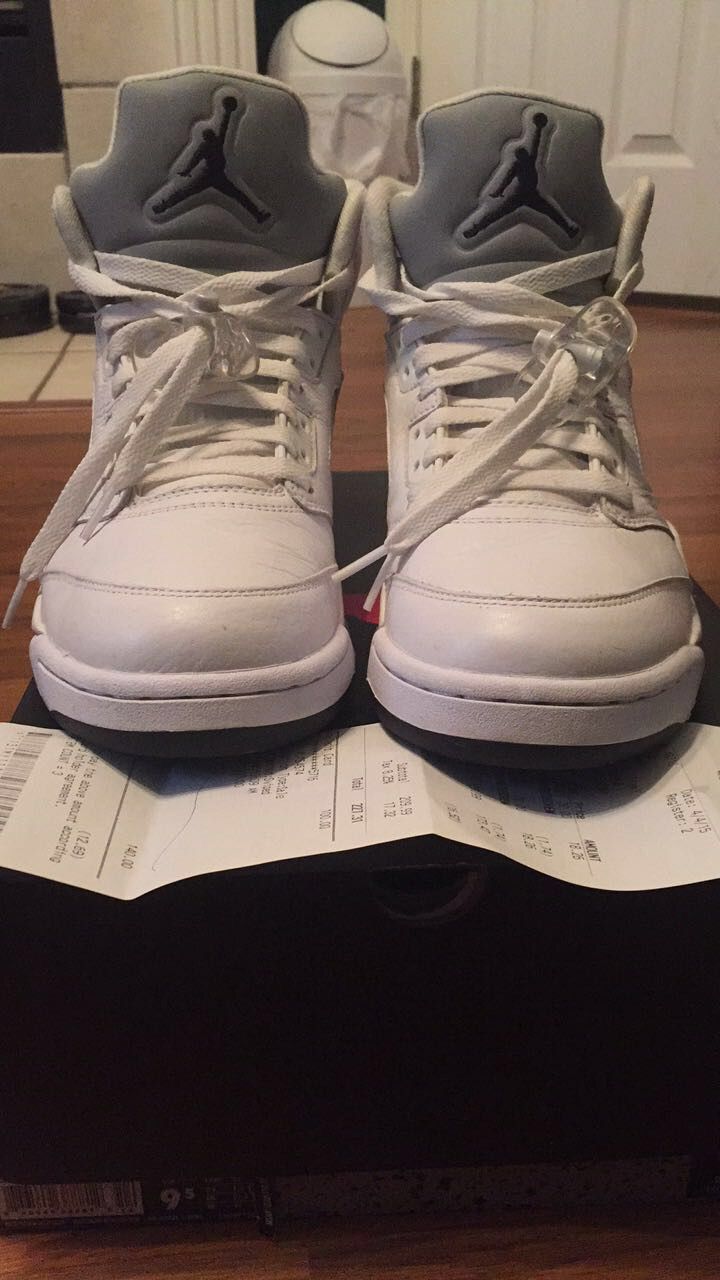 Retro Air Jordan white-metallic silver