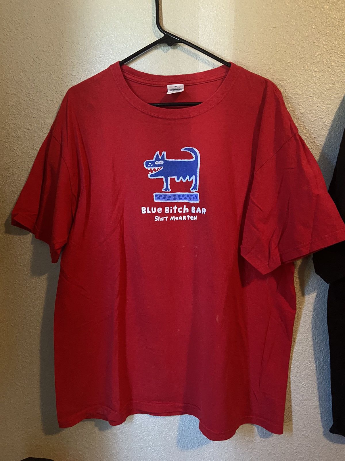 Vintage Blue Bitch Bar Tee Red Anvil | Grailed