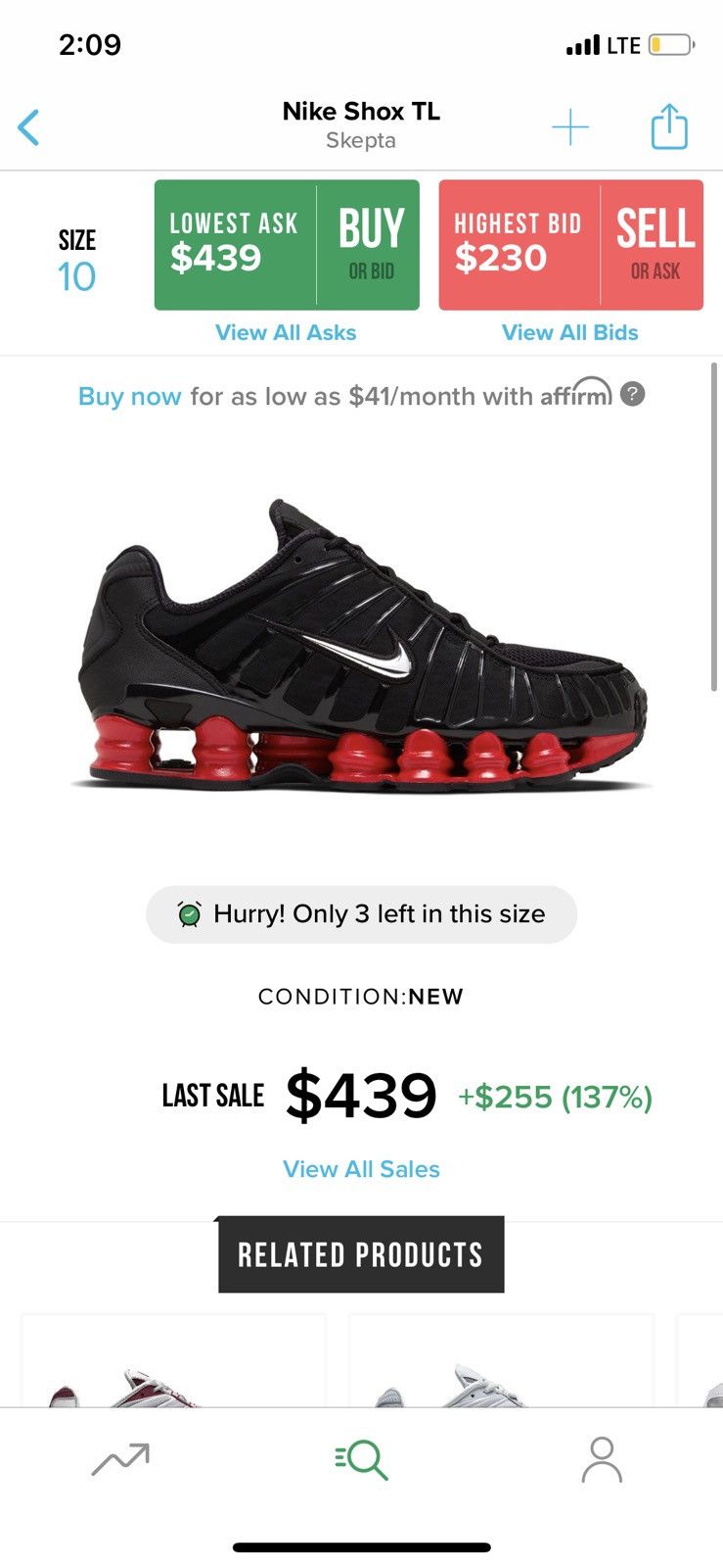 Nike × Skepta Nike Skepta Shox Size US 10 / EU 43 - 5 Thumbnail