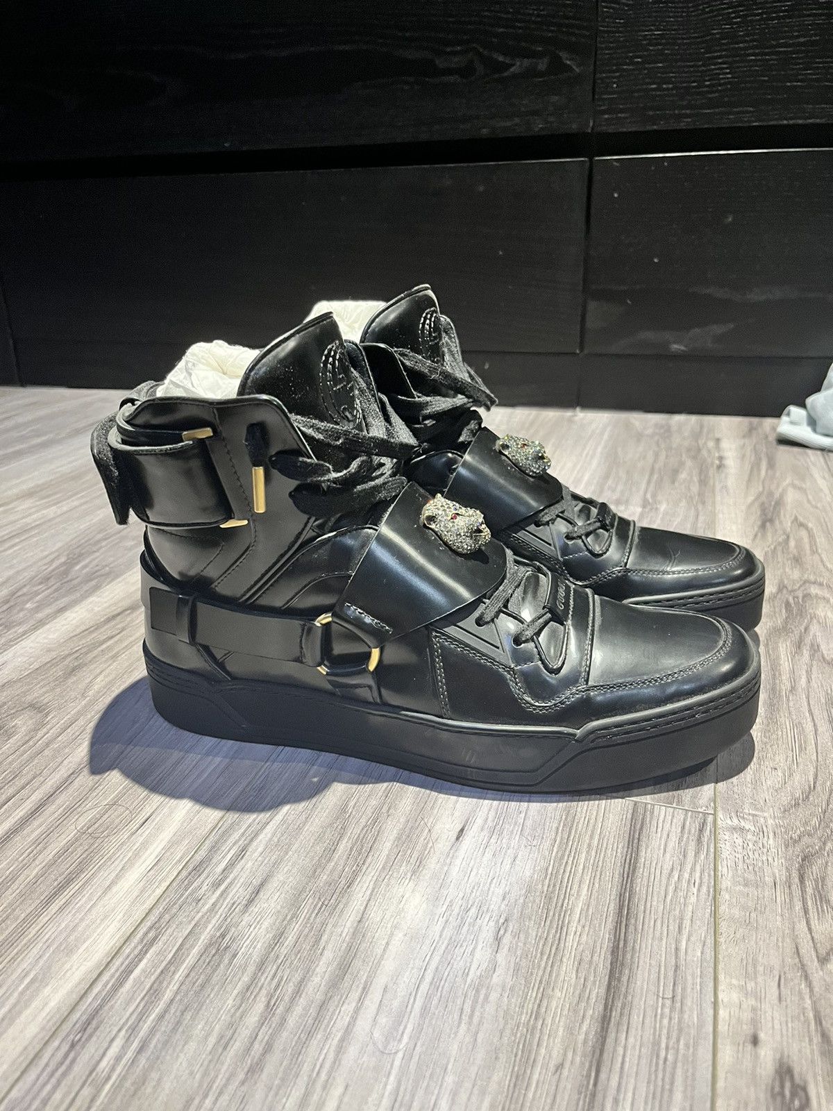 Gucci Gucci Magnum Calf ( Nero ) Size US 10 / EU 43 - 16 Thumbnail