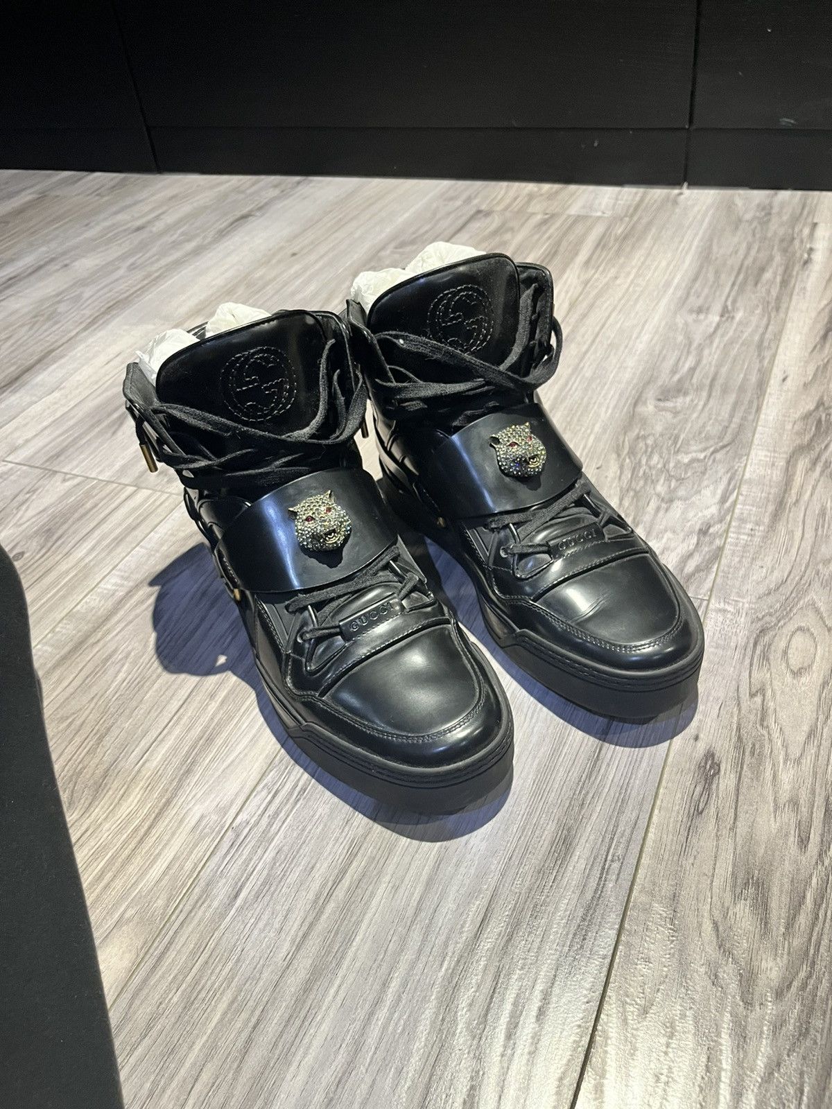Gucci Gucci Magnum Calf ( Nero ) Size US 10 / EU 43 - 15 Thumbnail