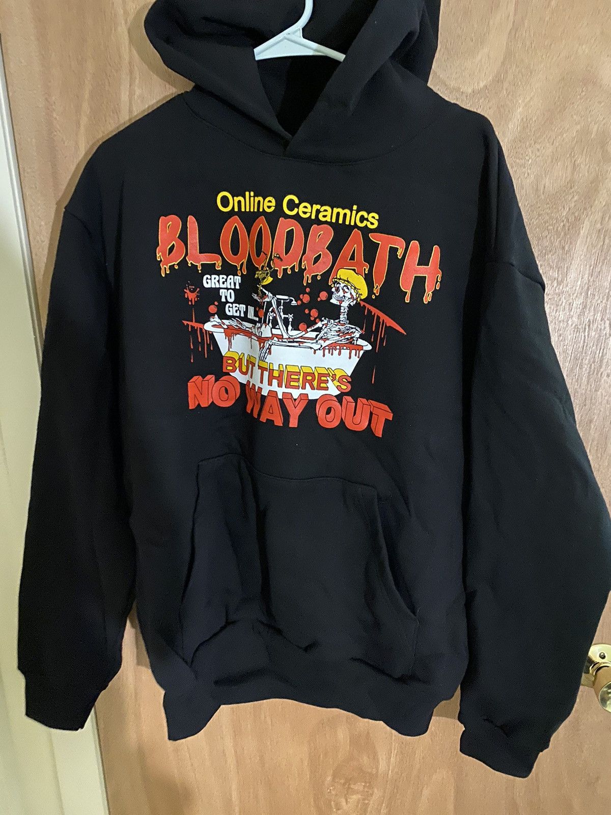 Online Ceramics SOLD OUT Blood Bath Hoodie large new | Grailed