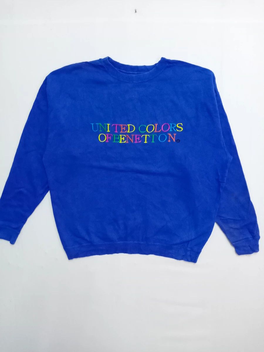 Vtg 90s UCOB Multicoloured Embroidered Logo Sweatshirt