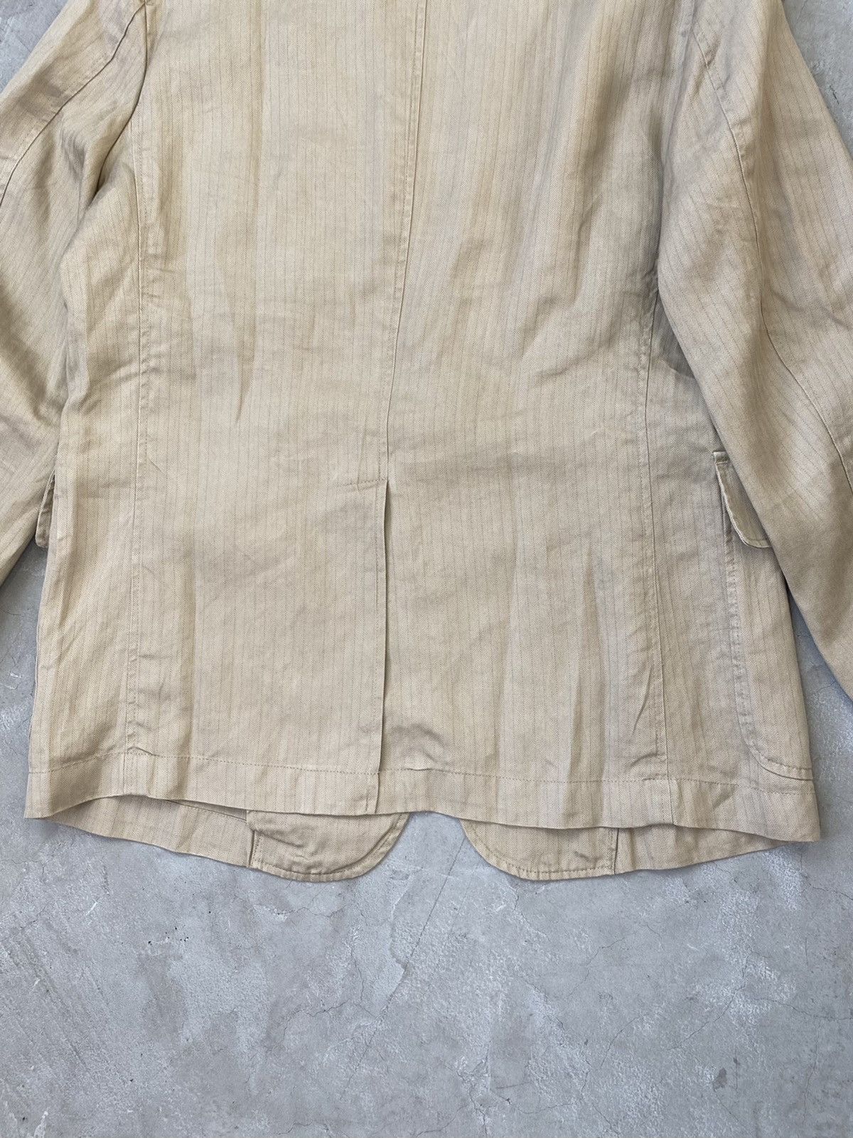 Kansai Yamamoto Kansai Yamamoto Pinstripe Tan Blazer Size US M / EU 48-50 / 2 - 6 Thumbnail
