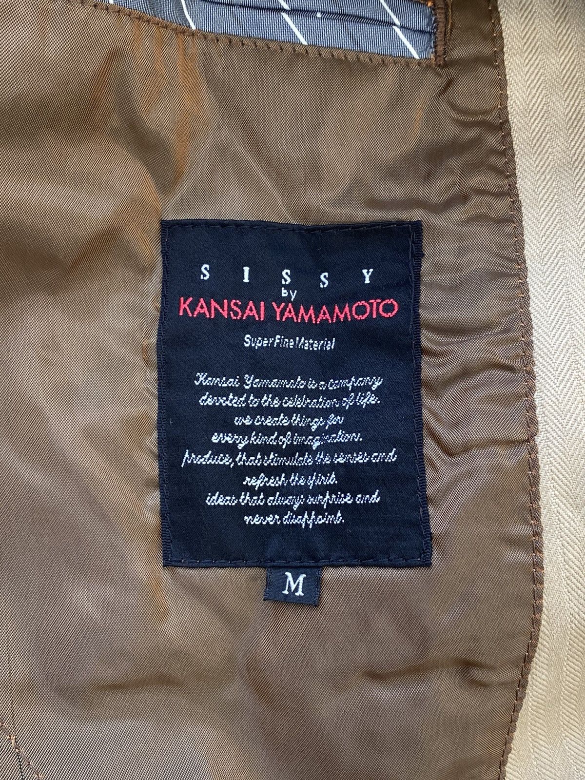 Kansai Yamamoto Kansai Yamamoto Pinstripe Tan Blazer Size US M / EU 48-50 / 2 - 7 Thumbnail