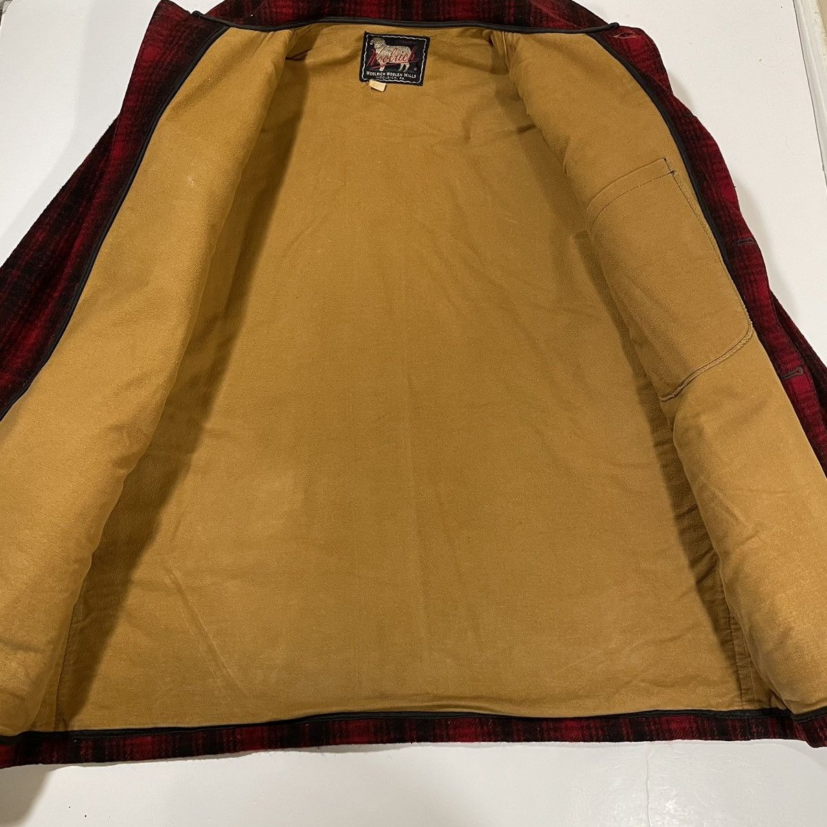 Vintage × Woolrich Woolen Mills 40’s Woolrich Mackinaw Plaid Wool Coat Size US L / EU 52-54 / 3 - 2 Thumbnail