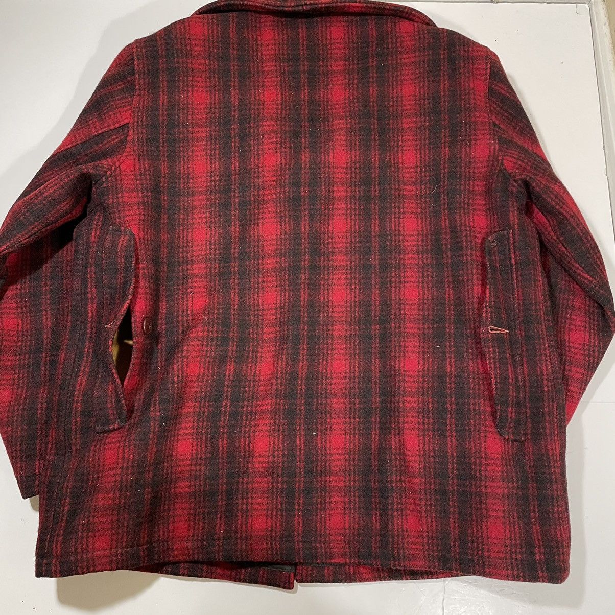 Vintage × Woolrich Woolen Mills 40’s Woolrich Mackinaw Plaid Wool Coat Size US L / EU 52-54 / 3 - 4 Thumbnail