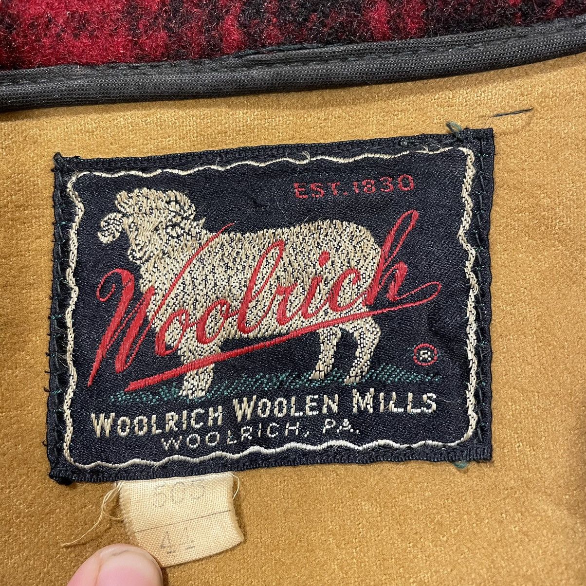 Vintage × Woolrich Woolen Mills 40’s Woolrich Mackinaw Plaid Wool Coat Size US L / EU 52-54 / 3 - 3 Thumbnail