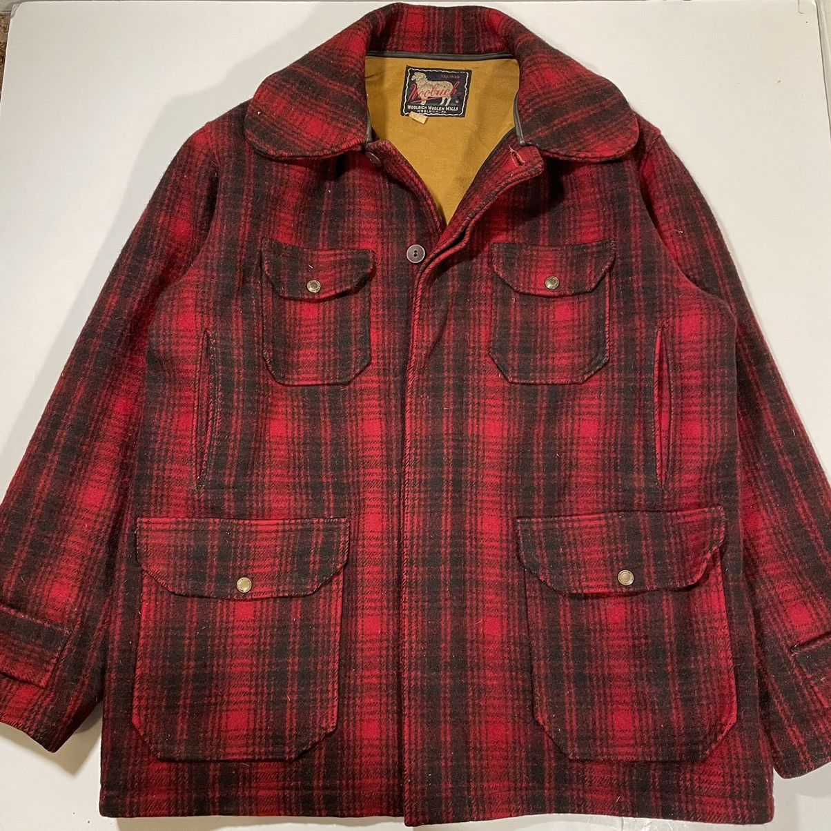 Vintage × Woolrich Woolen Mills 40’s Woolrich Mackinaw Plaid Wool Coat Size US L / EU 52-54 / 3 - 1 Thumbnail