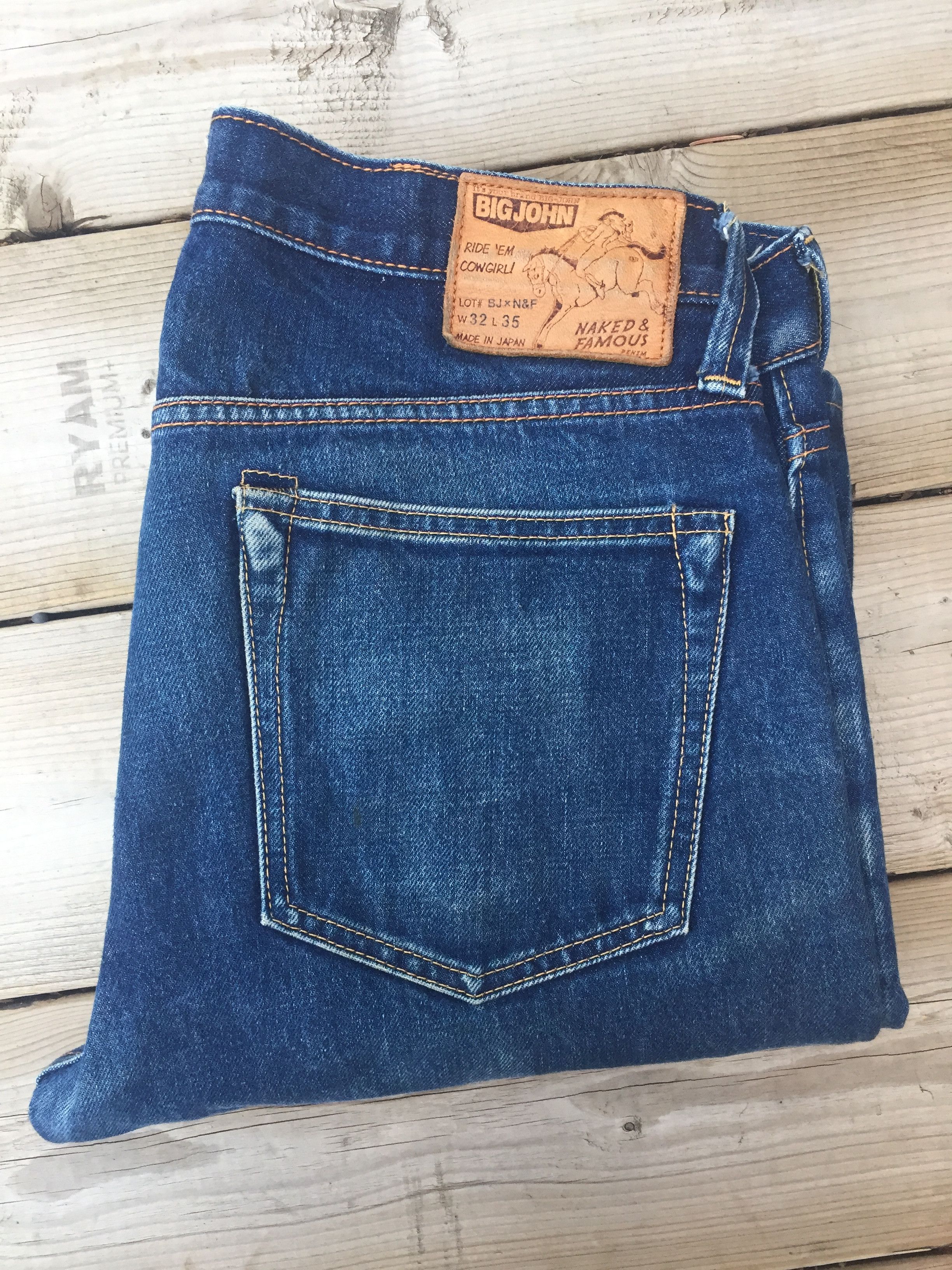 Naked & Famous Vintage Big John Naked and Famous Selvedge Jeans Size 32 ...