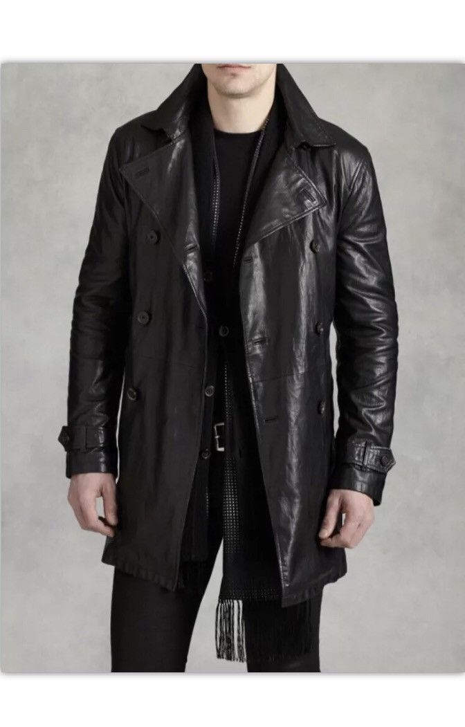 John Varvatos Leather trench coat. 48 Size US M / EU 48-50 / 2 - 1 Thumbnail