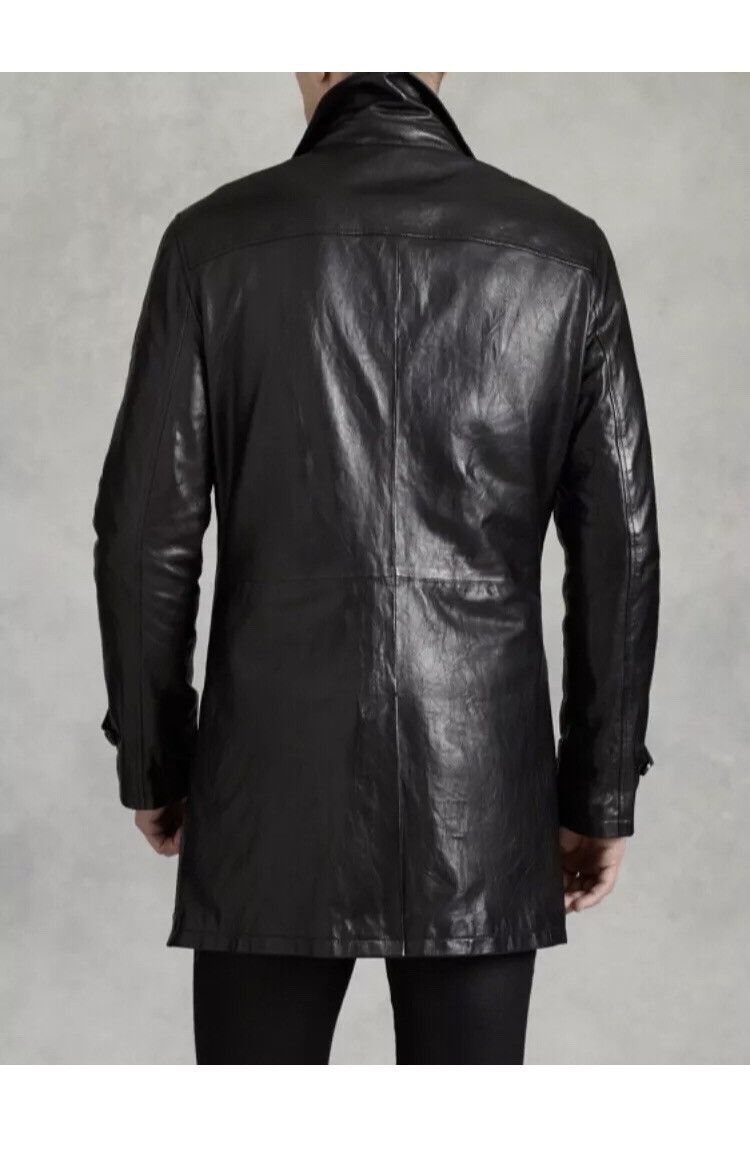 John Varvatos Leather trench coat. 48 Size US M / EU 48-50 / 2 - 2 Thumbnail