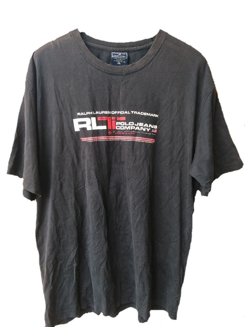 Polo Ralph Lauren × Ralph Lauren × Vintage 🔥 90s POLO JEANS COMPANY BIG LOGO LO LIFE TEE Size US XL / EU 56 / 4 - 1 Thumbnail