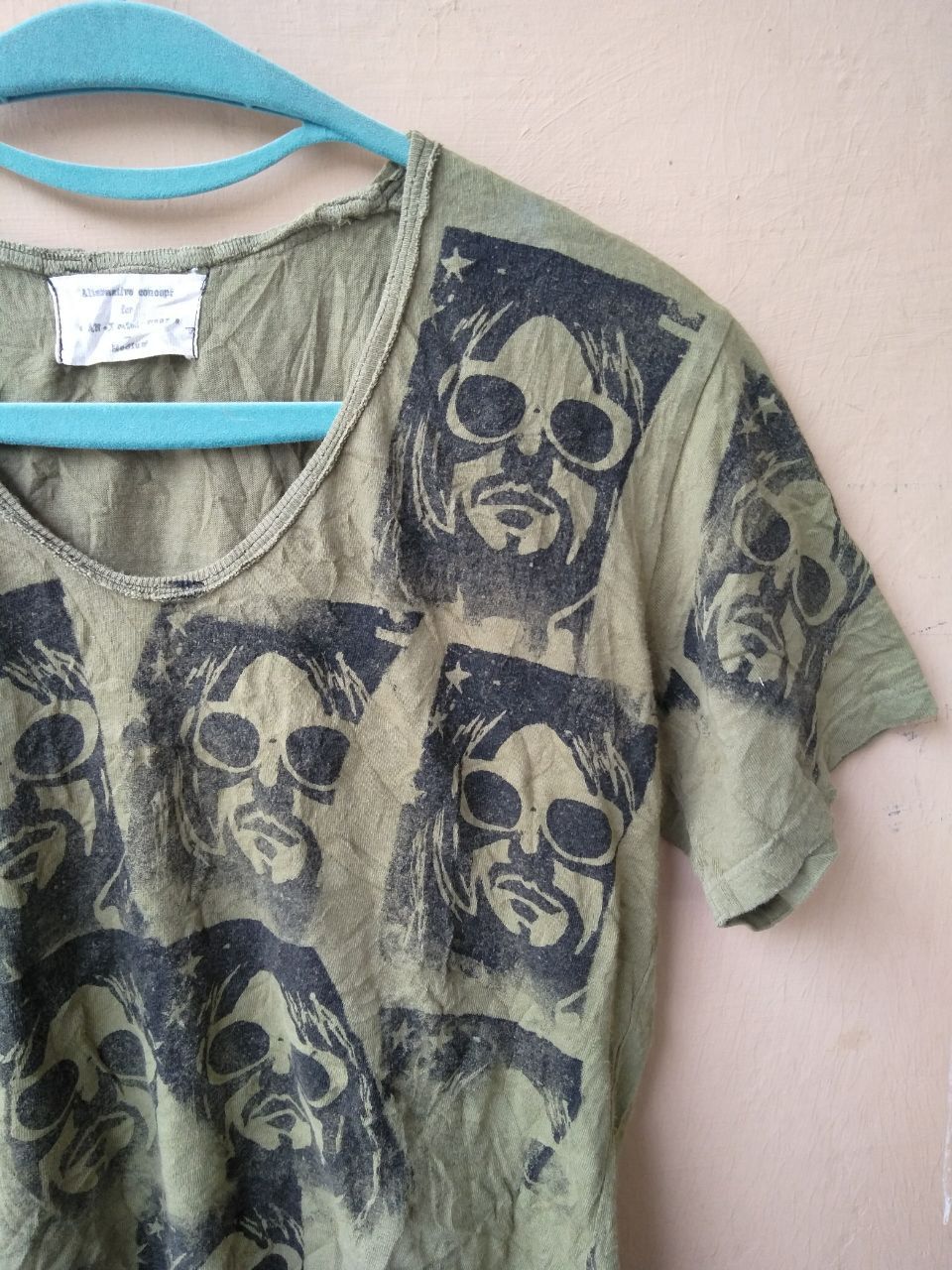 Band Tees 🔥 ALTERNATIVE CONCEPTS KURT KOBAIN FULLPRINT TEE Size US M / EU 48-50 / 2 - 2 Thumbnail
