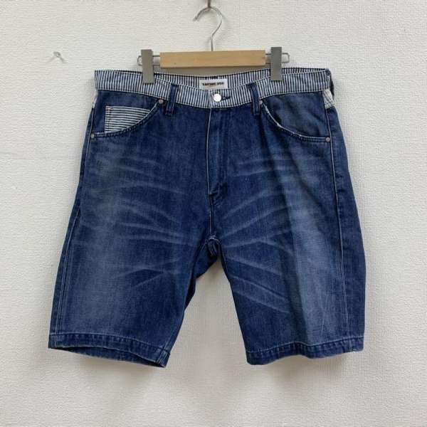 Bape Shorts Blue Denim waist switch half pants | Grailed