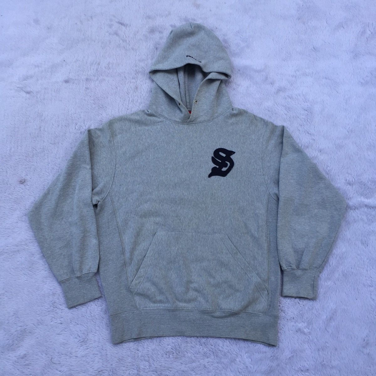 Supreme Supreme 1996 gothic S Logo Hoodie | Grailed