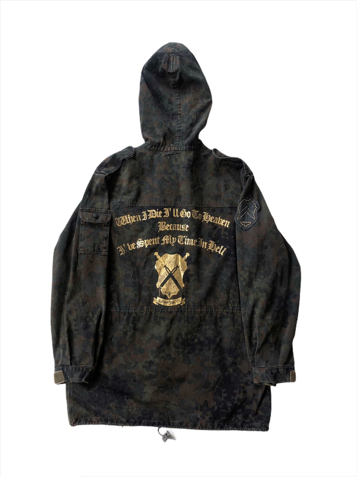 Nigel Cabourn DOPE🔥90s Swiss Army Camo Reconstruct Anorak Parka Size US L / EU 52-54 / 3 - 2 Thumbnail