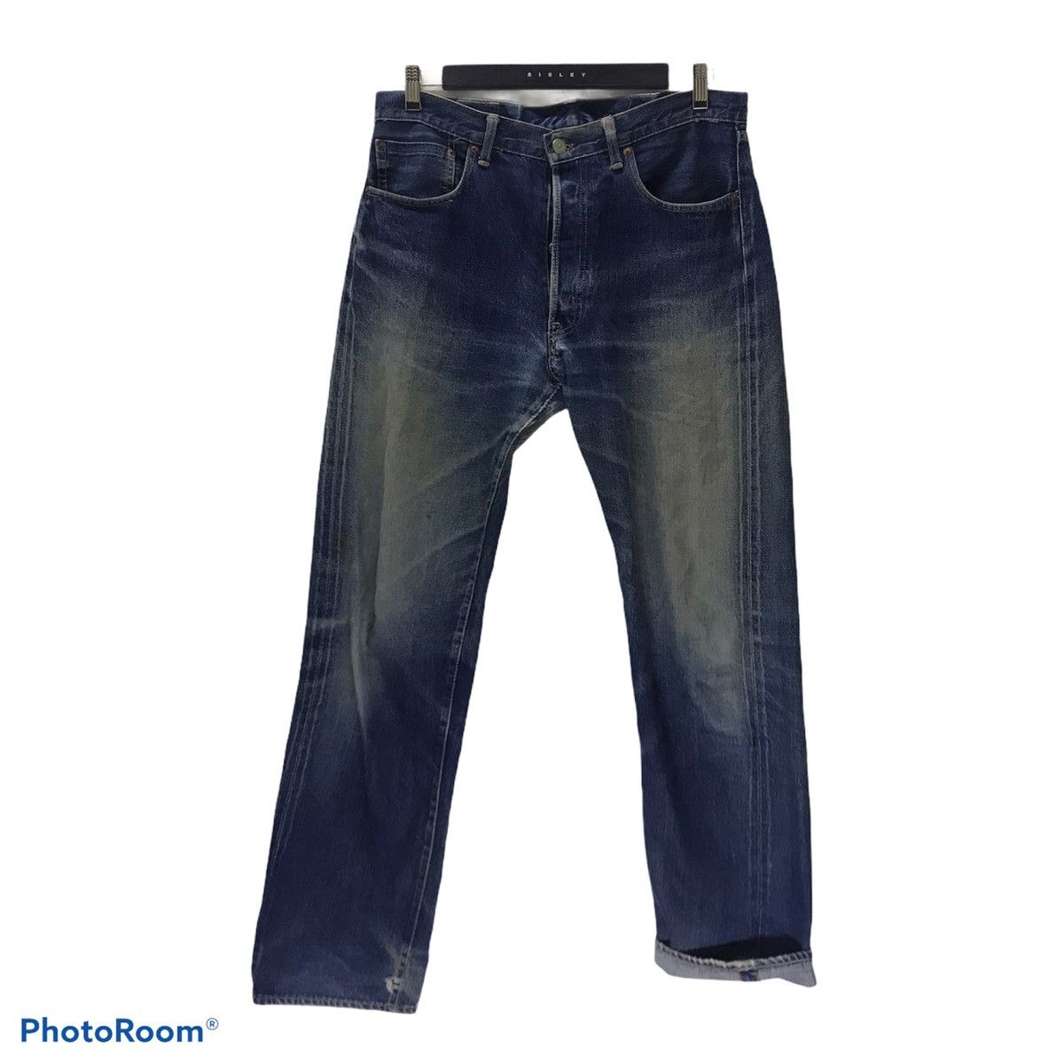 HOLLYWOOD RANCH MARKET HR Market Mudwash Distressed Denim Selvedge Jeans Size US 34 / EU 50 - 1 Thumbnail