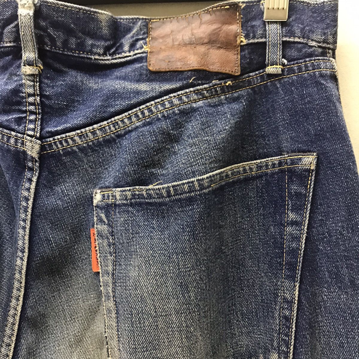 HOLLYWOOD RANCH MARKET HR Market Mudwash Distressed Denim Selvedge Jeans Size US 34 / EU 50 - 13 Thumbnail