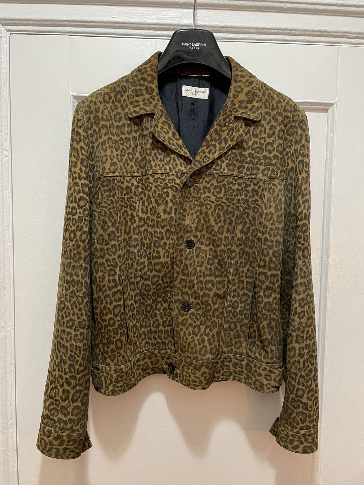 Hedi Slimane × Saint Laurent Paris HOLY GRAIL 🏆 HEDI FOR YSL PSYCH ROCK BABYCAT SUEDE JACKET Size US L / EU 52-54 / 3 - 2 Thumbnail