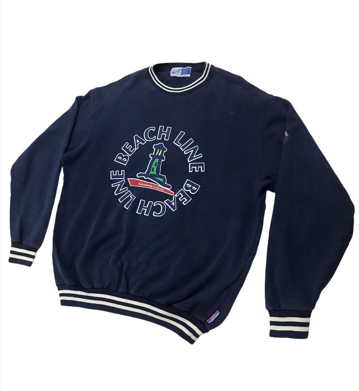 Japanese Brand × Vintage Vintage Beach Line Yokohama Freeway Sweatshirt Big Logo Size US L / EU 52-54 / 3 - 2 Thumbnail