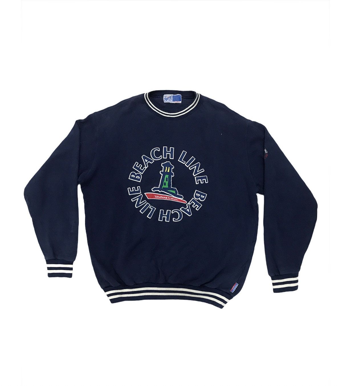 Japanese Brand × Vintage Vintage Beach Line Yokohama Freeway Sweatshirt Big Logo Size US L / EU 52-54 / 3 - 1 Thumbnail
