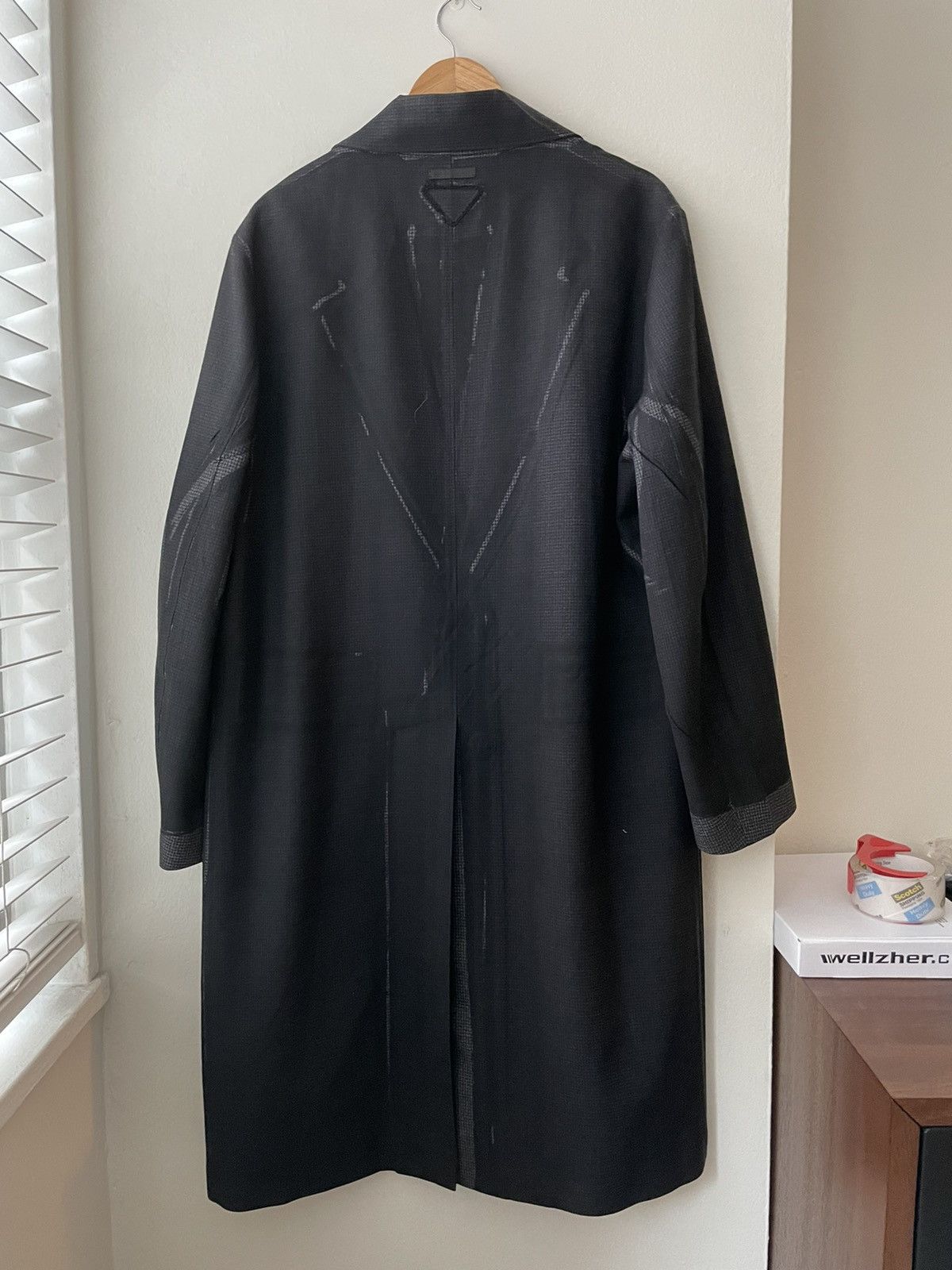 Prada Fall 2018 grey overdyed wool coat Size US L / EU 52-54 / 3 - 2 Thumbnail