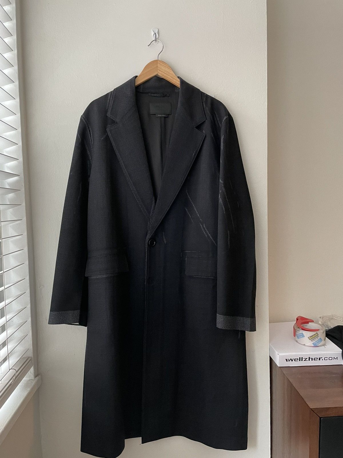 Prada Fall 2018 grey overdyed wool coat Size US L / EU 52-54 / 3 - 1 Thumbnail
