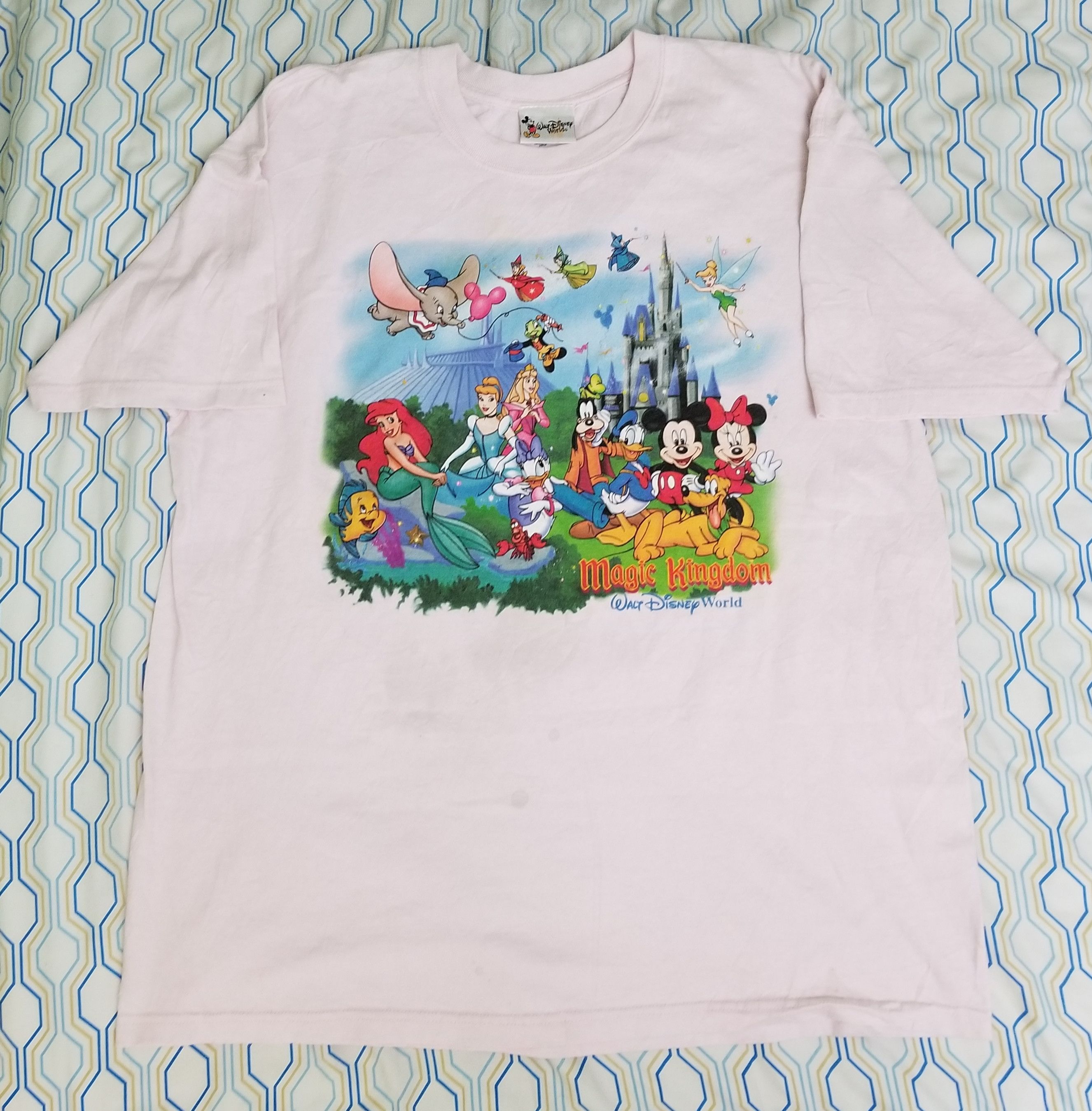 Disney × Vintage Vintage 90s Disney Walt Disney World Magic Kingdom T Shirt Size US XL / EU 56 / 4 - 5 Thumbnail