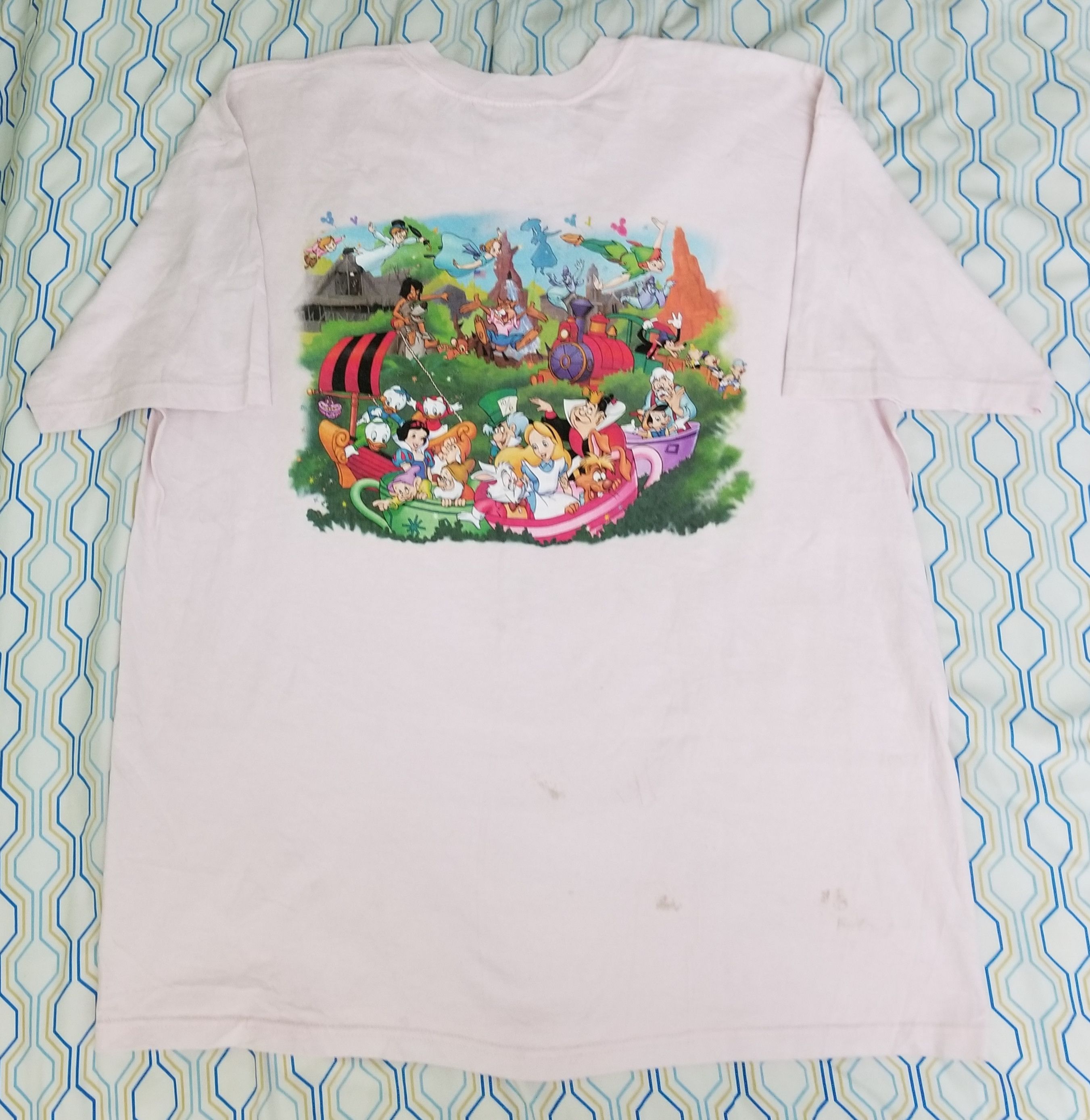 Disney × Vintage Vintage 90s Disney Walt Disney World Magic Kingdom T Shirt Size US XL / EU 56 / 4 - 6 Thumbnail