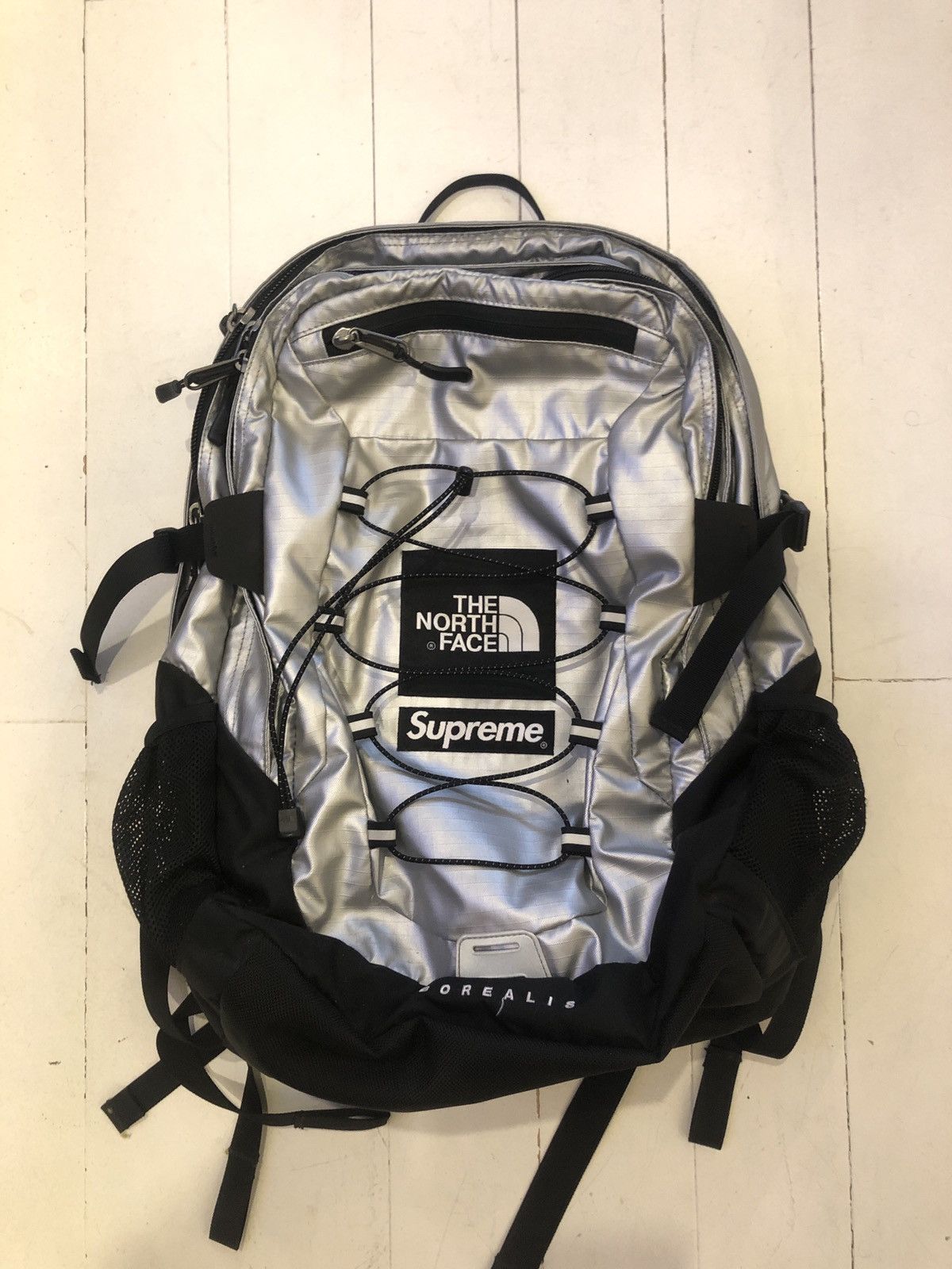 SS18 Supreme x TNF Metallic Borealis Backpack Accessories