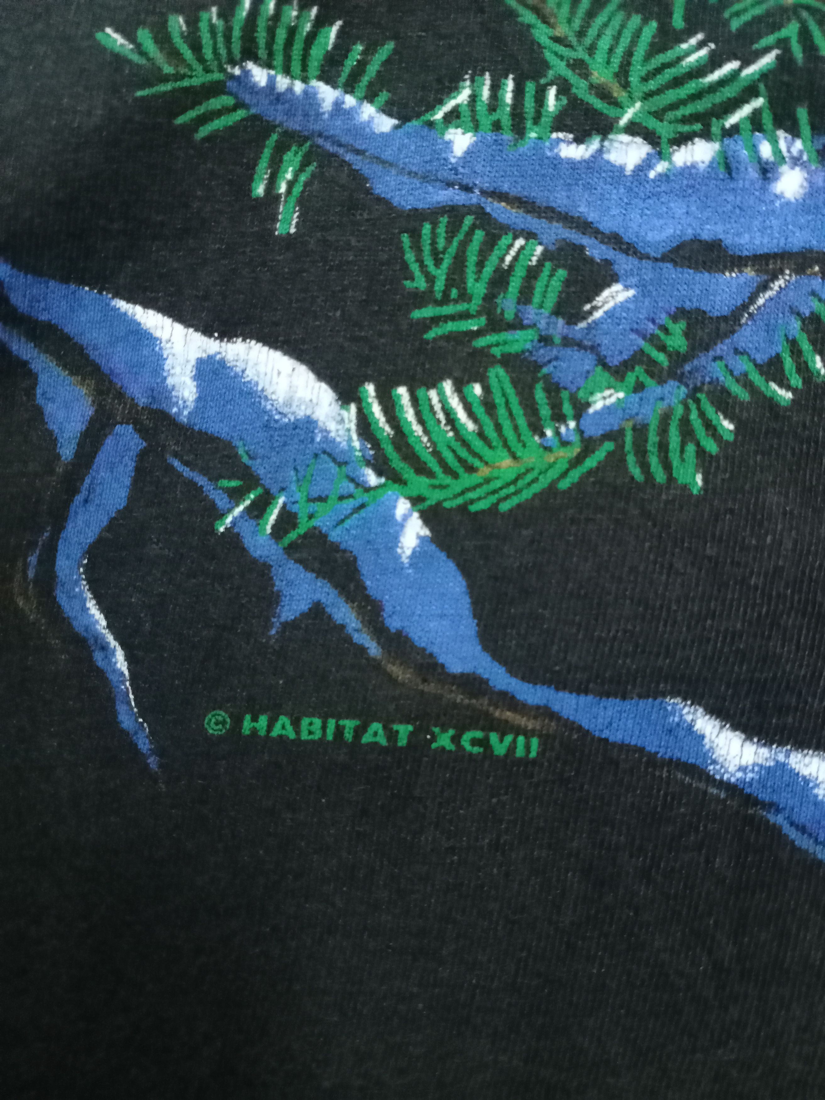 Habitat × Vintage Vintage Habitat Wolf At Night Over print Animal T-Shirt Size US M / EU 48-50 / 2 - 4 Thumbnail