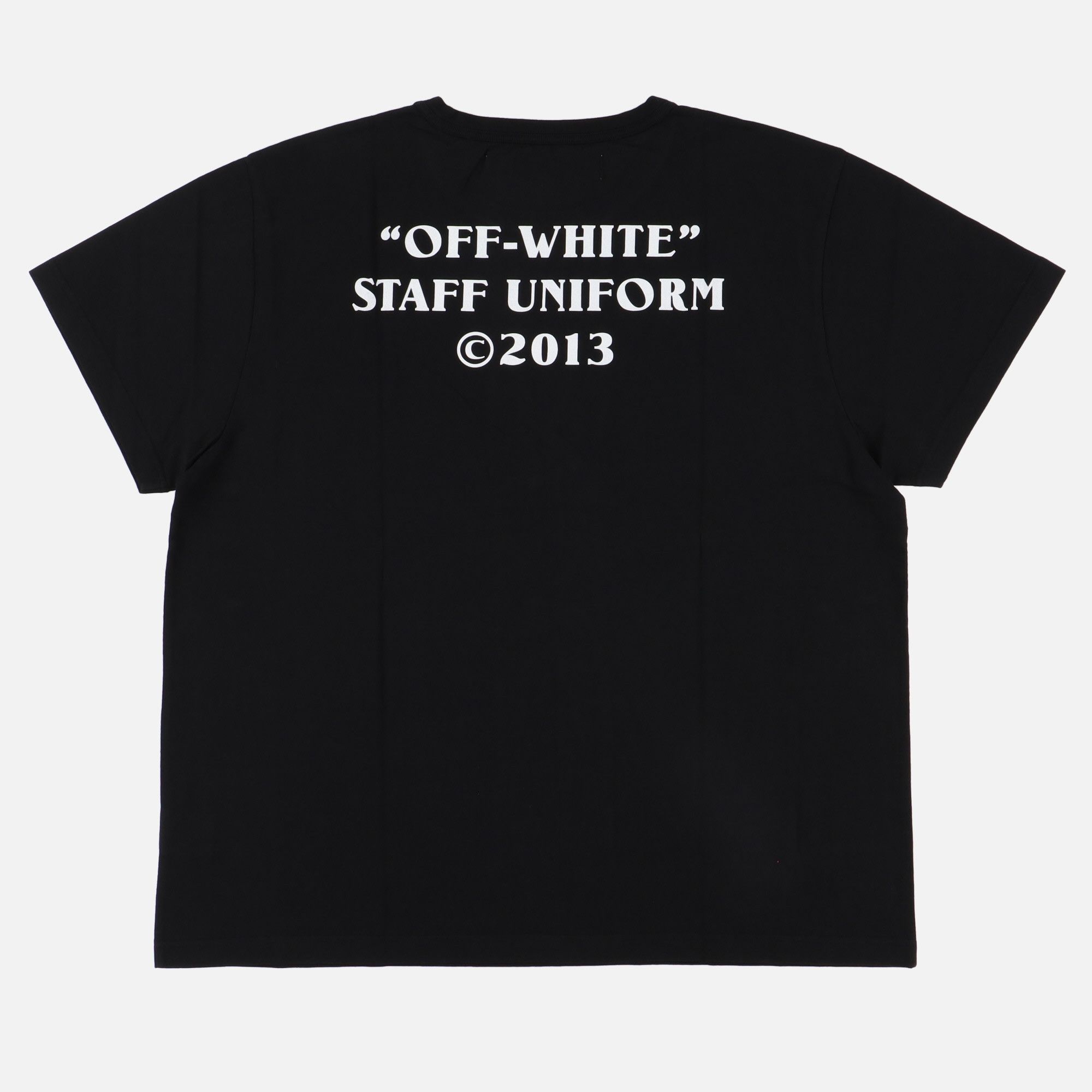 Off-White Off-White Black Staff Uniform T-Shirt | Grailed