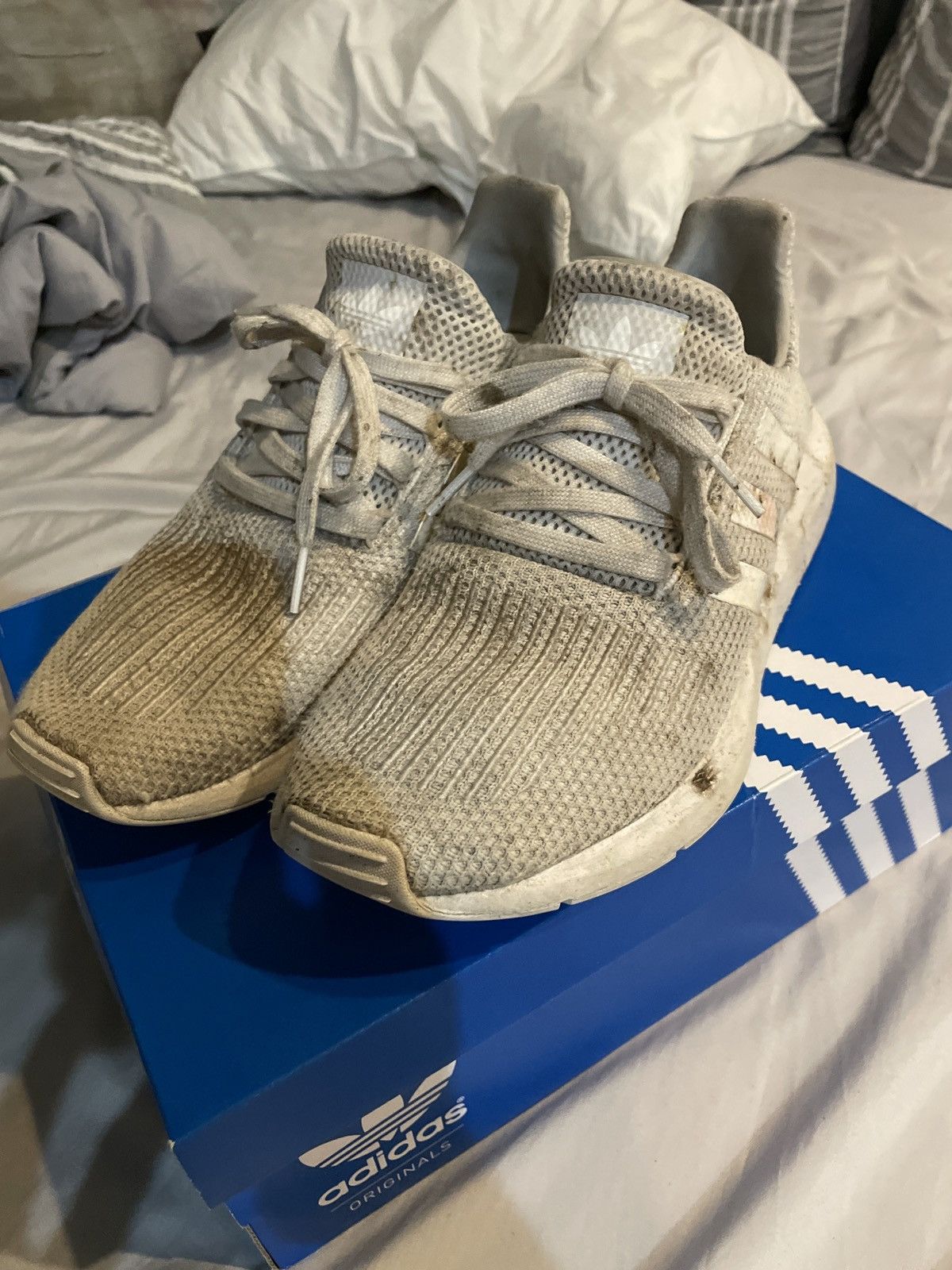 Adidas Swift Run Triple White Grailed