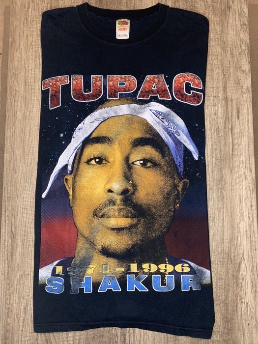 Vintage Vintage Tupac Rap Tee Size US XL / EU 56 / 4 - 1 Preview