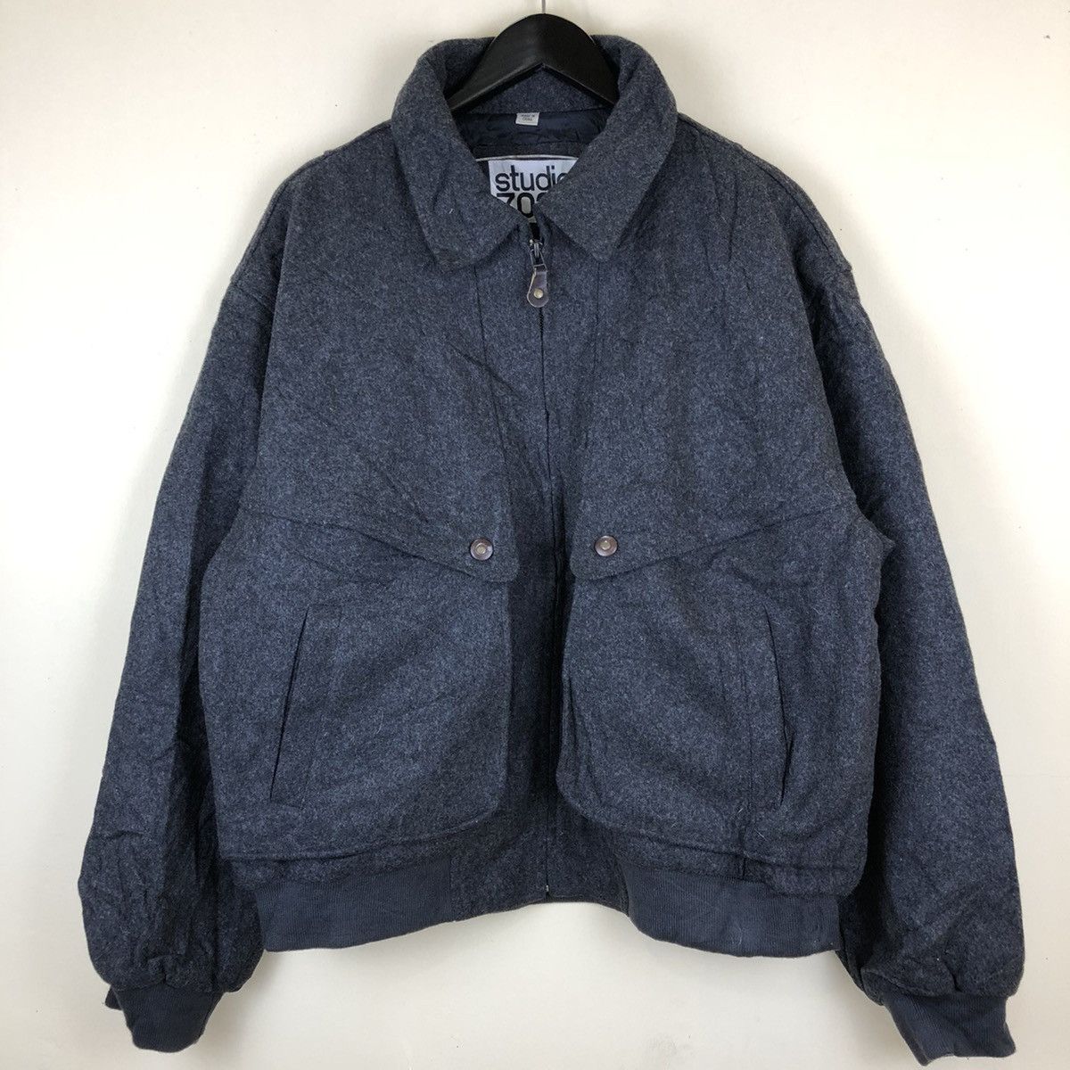 🔥NEED GONE🔥PHILLIPPE MONET multi pocket WOOL JACKET