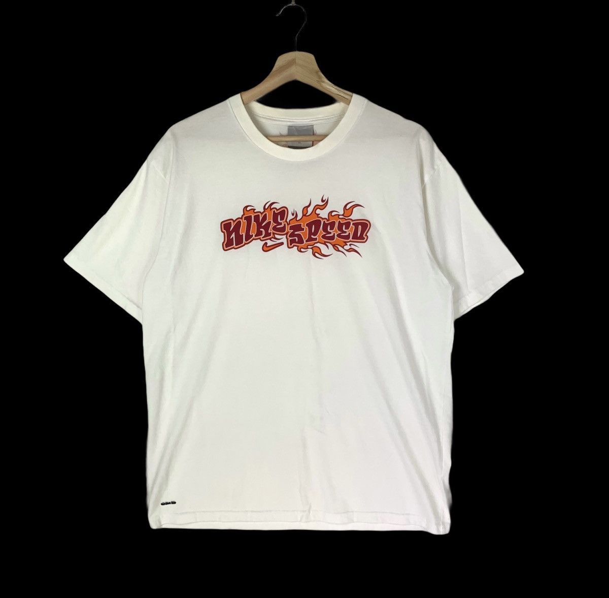 Nike Vintage Vintage Nike Speed Fire Logo Crewneck Tshirt Grailed