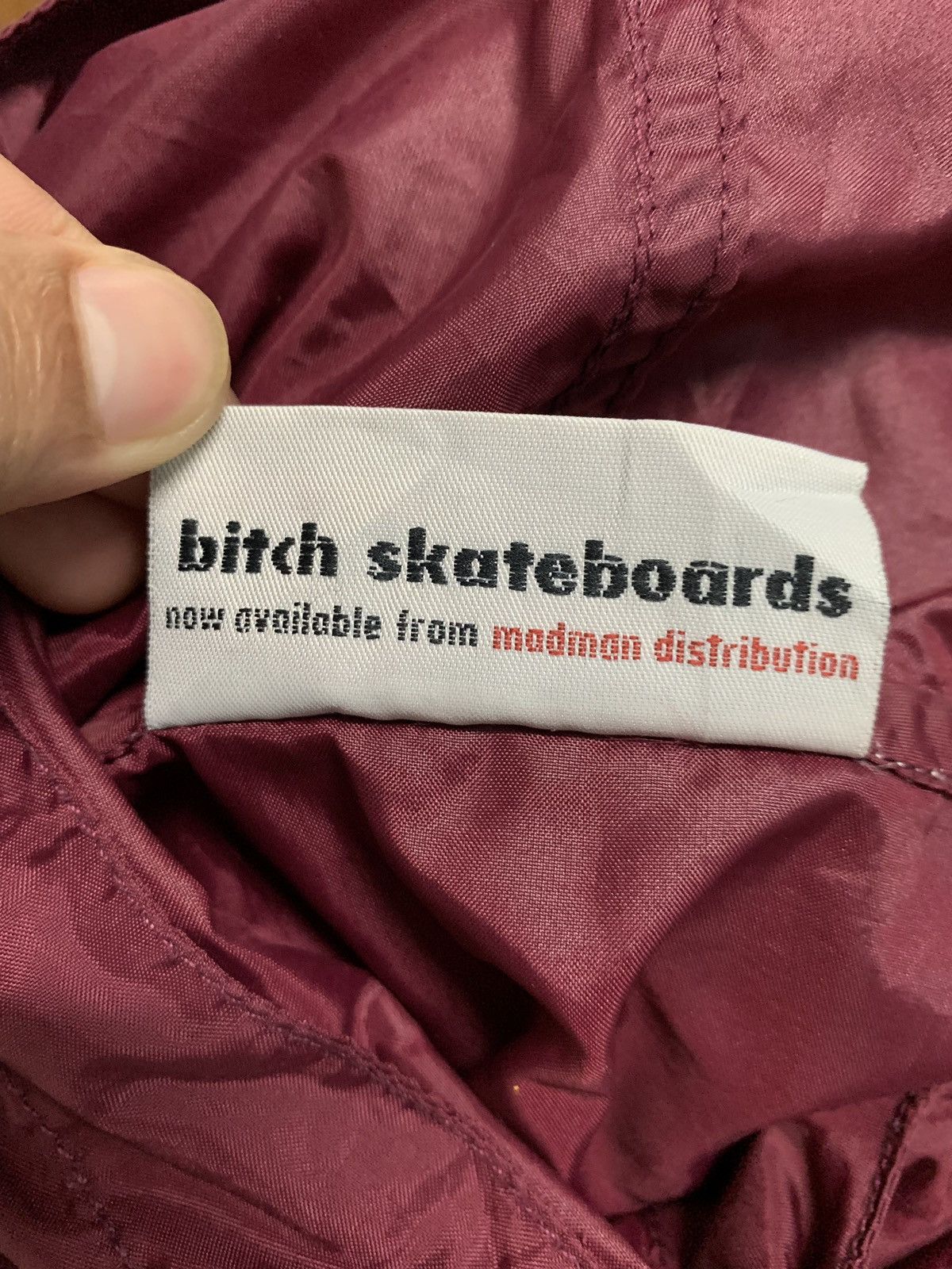 Hook-Ups × Vintage 90s Bitch Skateboard Streetwear Nylon Oversized Hoodie Size US L / EU 52-54 / 3 - 5 Thumbnail