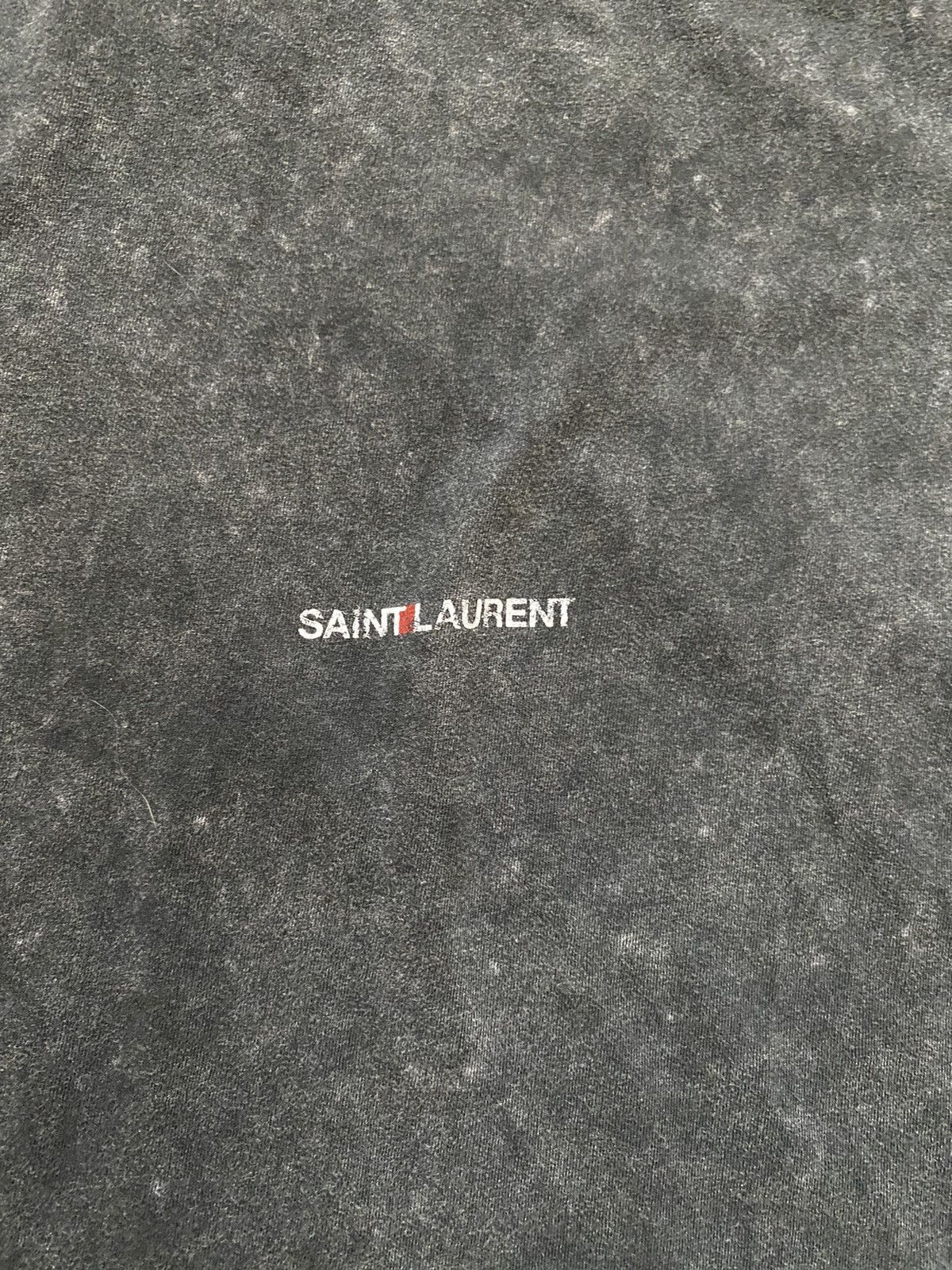 Saint Laurent Paris Saint Laurent logo tee shirt distressed Size US XXL / EU 58 / 5 - 2 Thumbnail