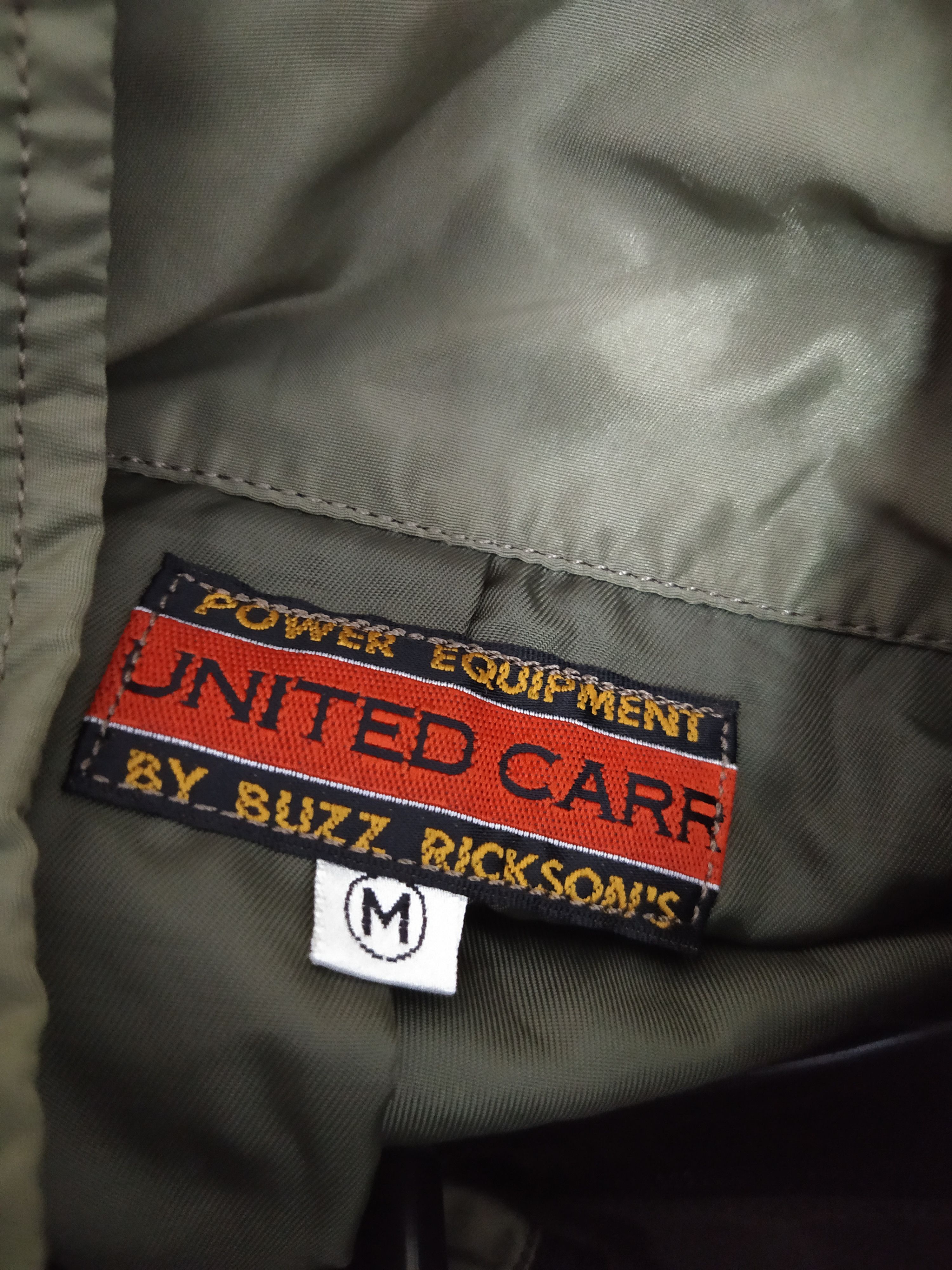 Buzz Rickson's BUZZ RICKSON UNITED CARR JACKET MILITARY GREEN (B741) Size US M / EU 48-50 / 2 - 5 Thumbnail