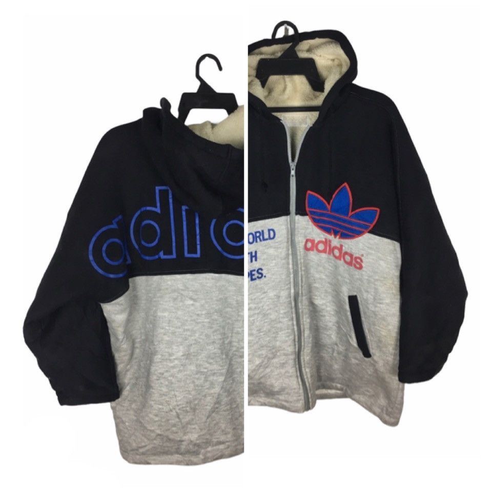 Adidas × Descente × Vintage Adidas by Descente Japan Fleece Hoodie | Archive Heat Size US XL / EU 56 / 4 - 1 Thumbnail