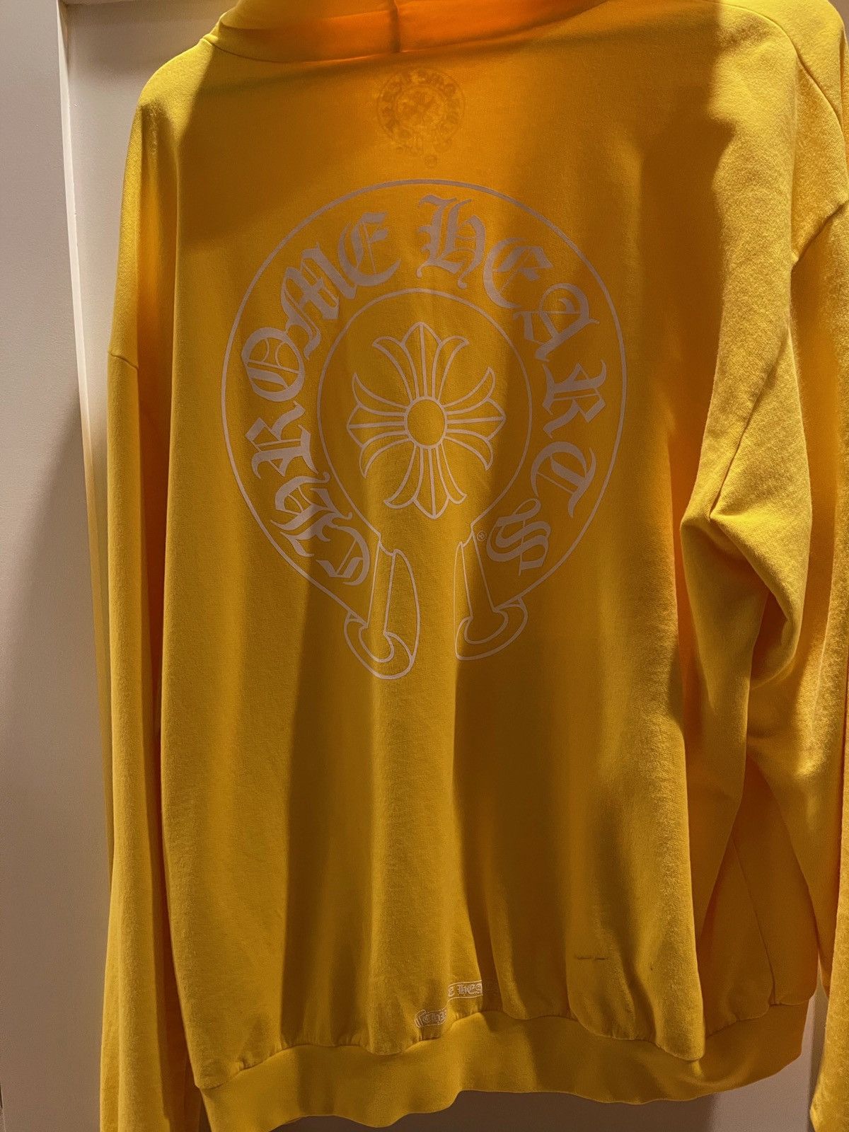 関込 Chrome Hearts Online Exclusive Hoodie フーディ イエロー Chrome-Hearts-Online-Exclusive