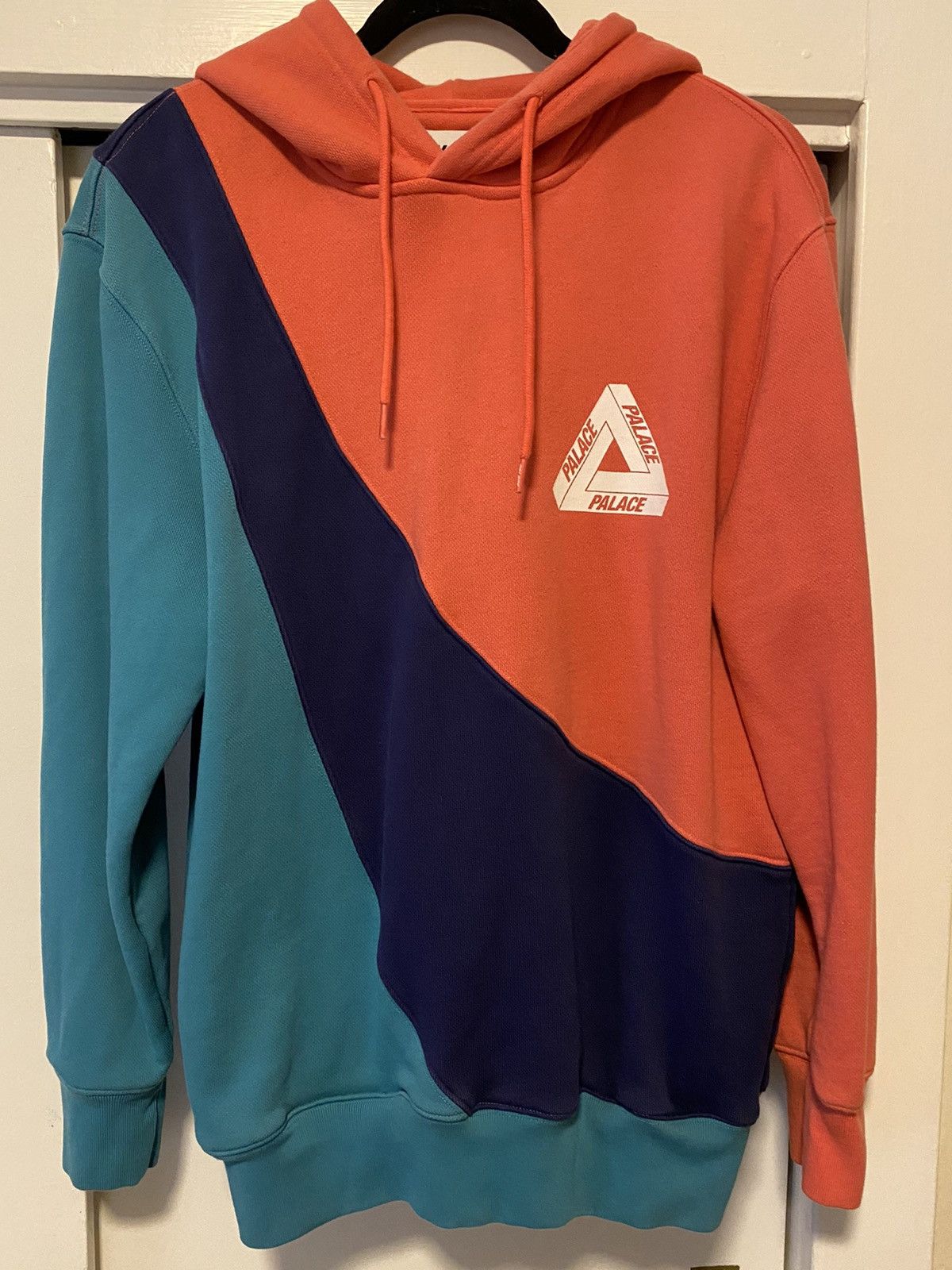Palace Palace Multicolored Triferg Hoodie Pink/Navy/Teal Size US M / EU 48-50 / 2 - 1 Thumbnail