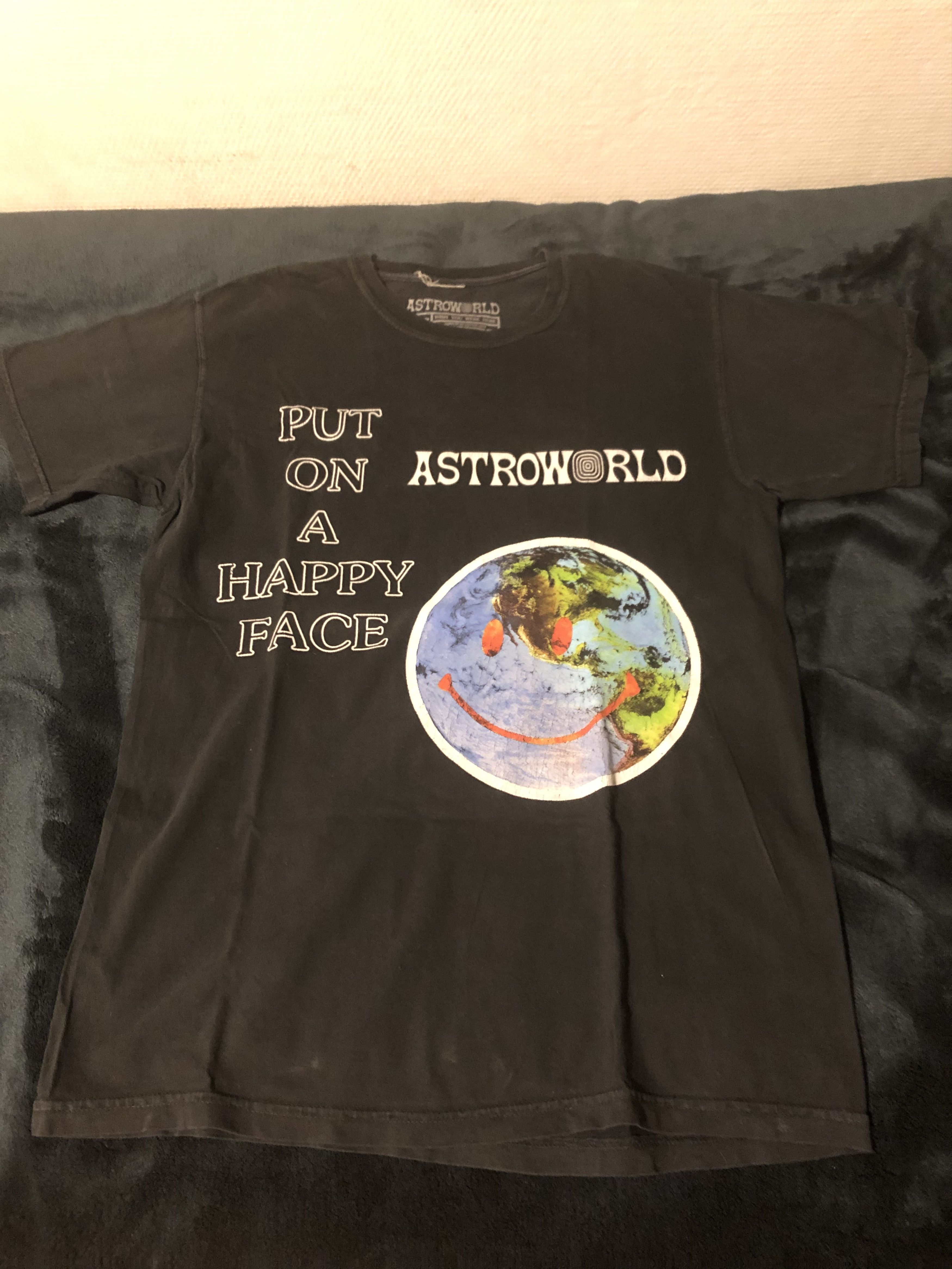 Travis Scott Astroworld Put On A Happy Face Tee Size US M / EU 48-50 / 2 - 2 Preview