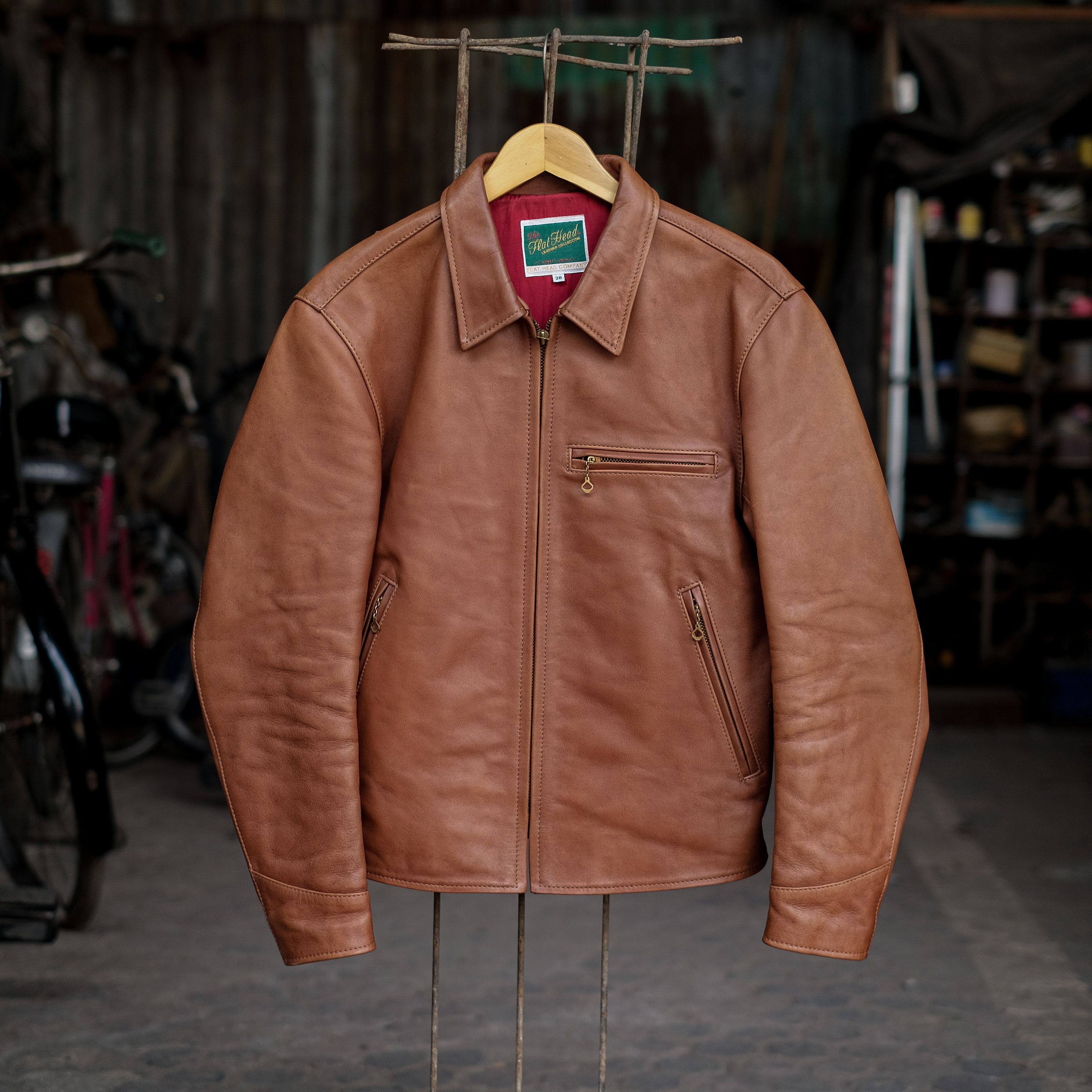 The Flat Head The Flat Head Leather Horsehide Rider Jacket Grailed