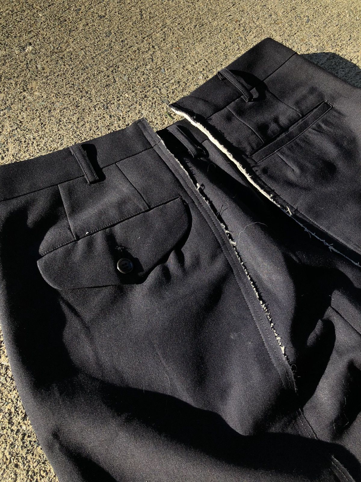 Comme des Garcons Homme Plus Reconstructed/Deconstructed Split Trousers Size US 31 - 7 Thumbnail